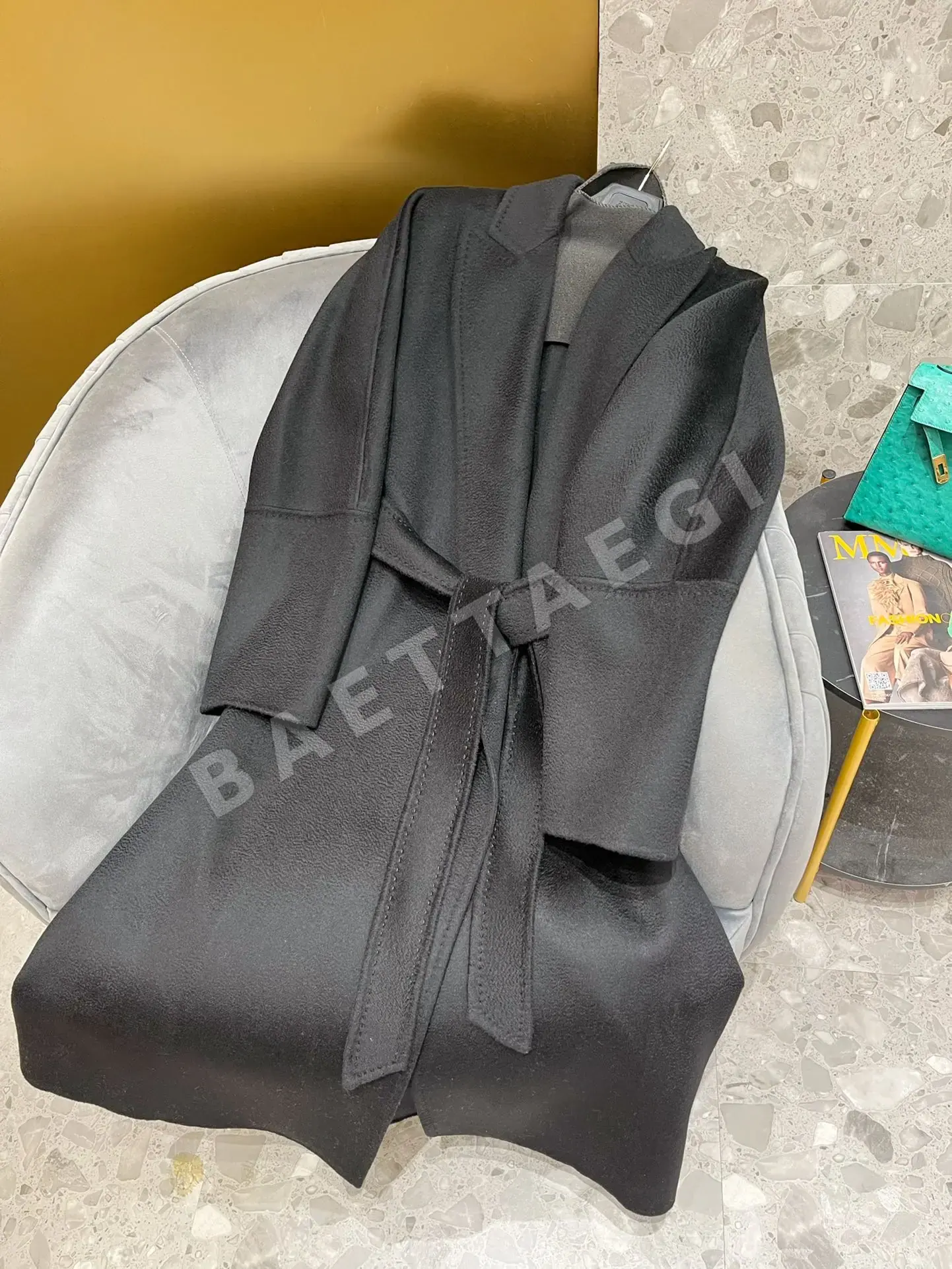 막스마라 폰틸레 지블링 캐시미어 랩 코트 상세 이미지 8