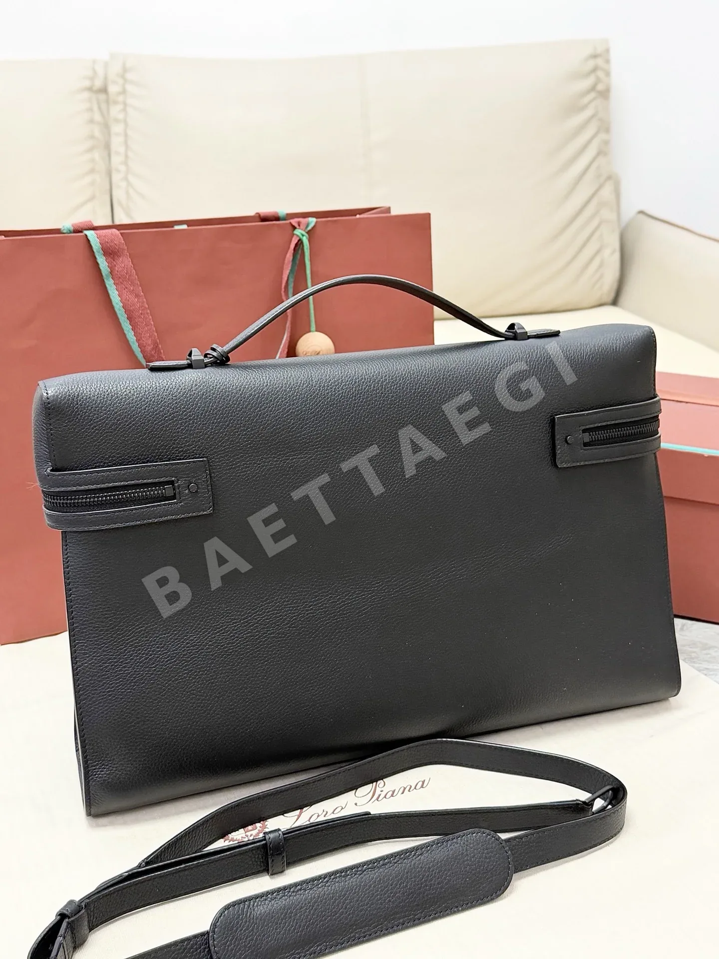 로로피아나 엑스트라 브리프케이스 가방 FAQ4290 상세 이미지 3