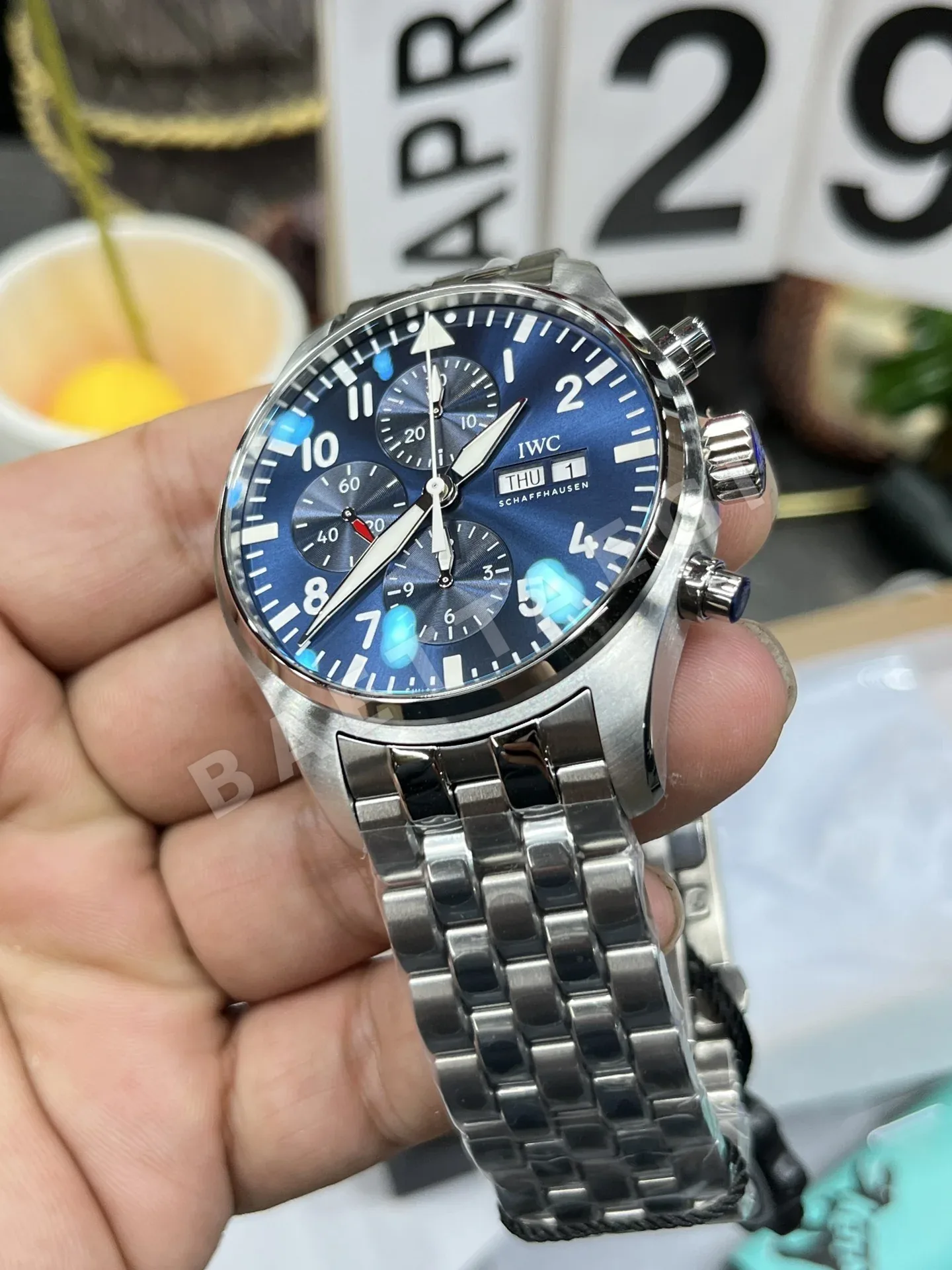 IWC 파일럿 크로노그래프 시계 자동 무브먼트 상세 이미지 5