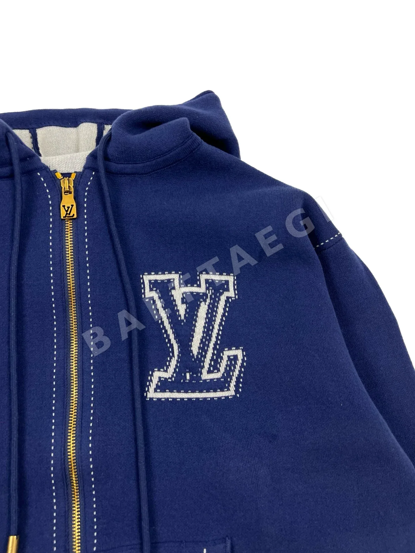 루이비통 LV 모노그램 플라워 후드 집업 자켓 상세 이미지 5