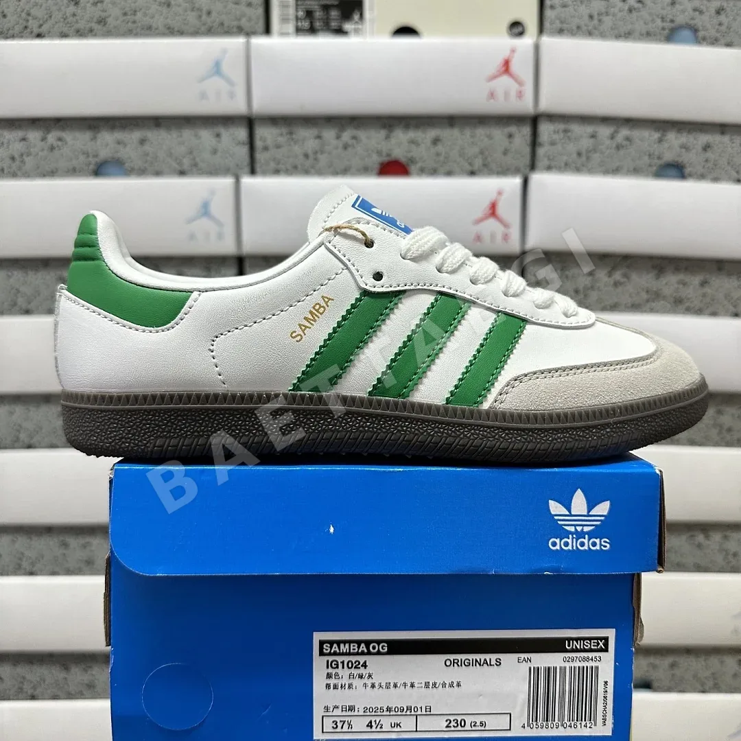 아디다스 [WZ] 삼바 OG IG1024 200693 Adidas Samba OG Footwear White Green