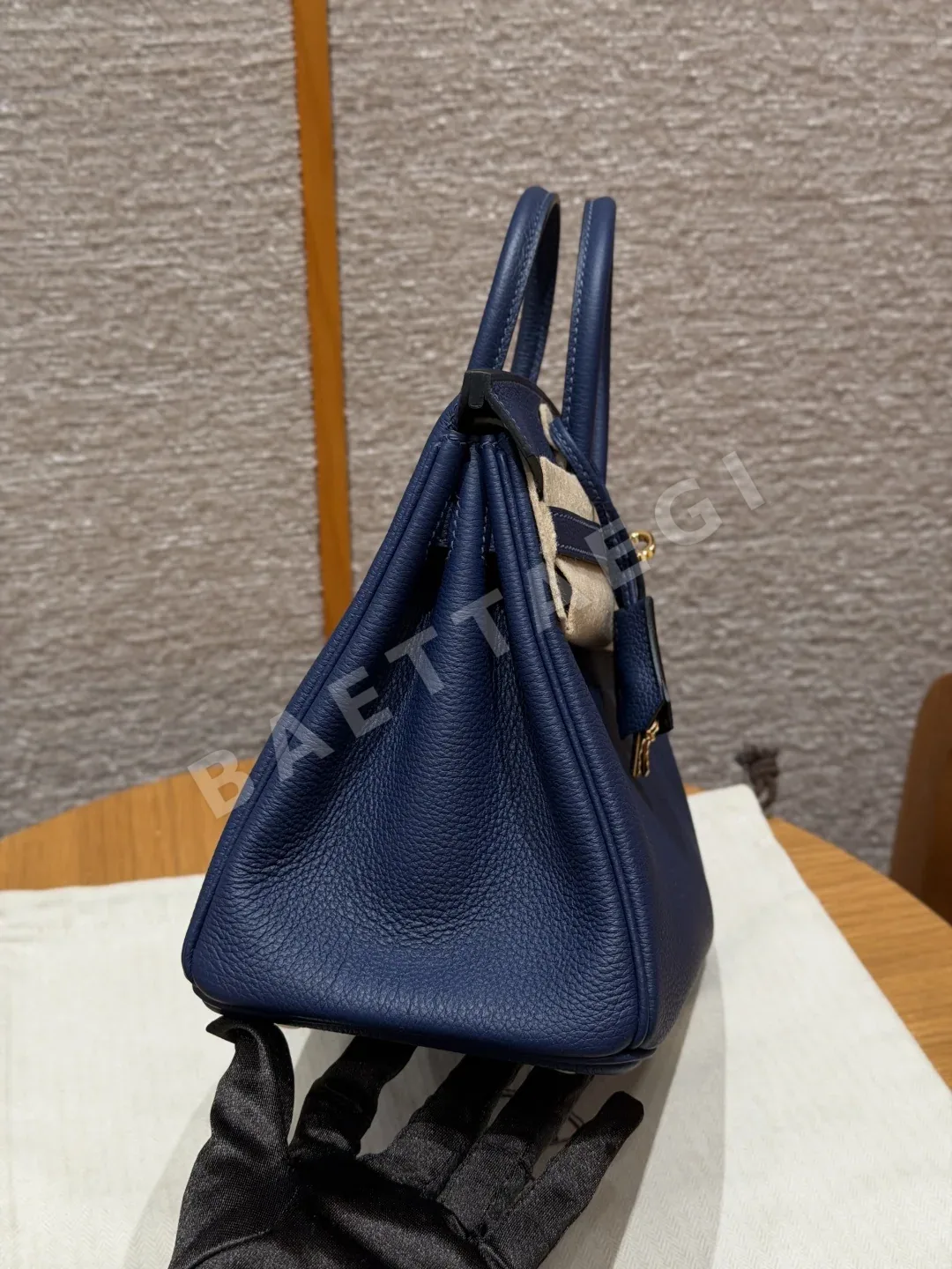 에르메스 버킨 25 사파이어 블루 가방 상세 이미지 2