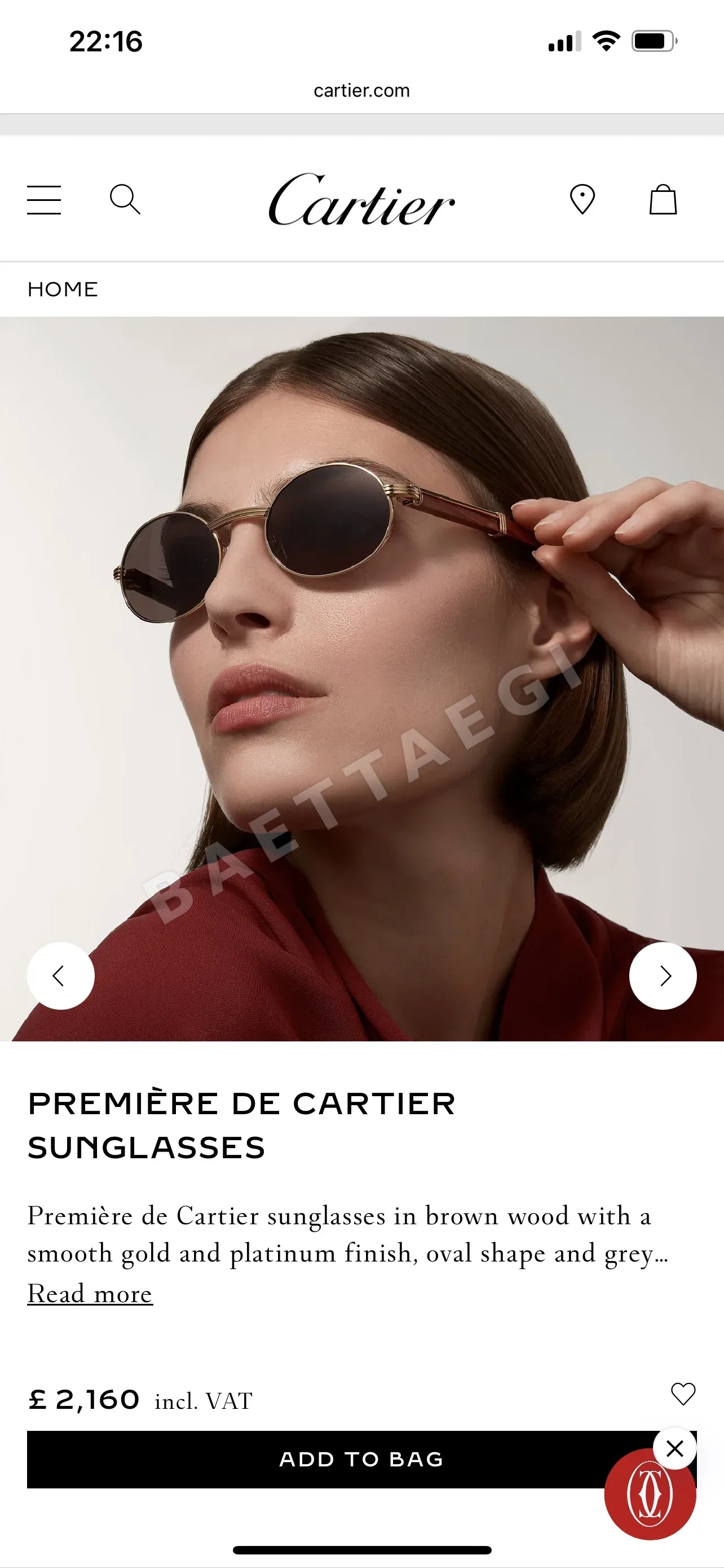 까르띠에 선글라스 72274 Cartier Sunglasses 상세 이미지 3