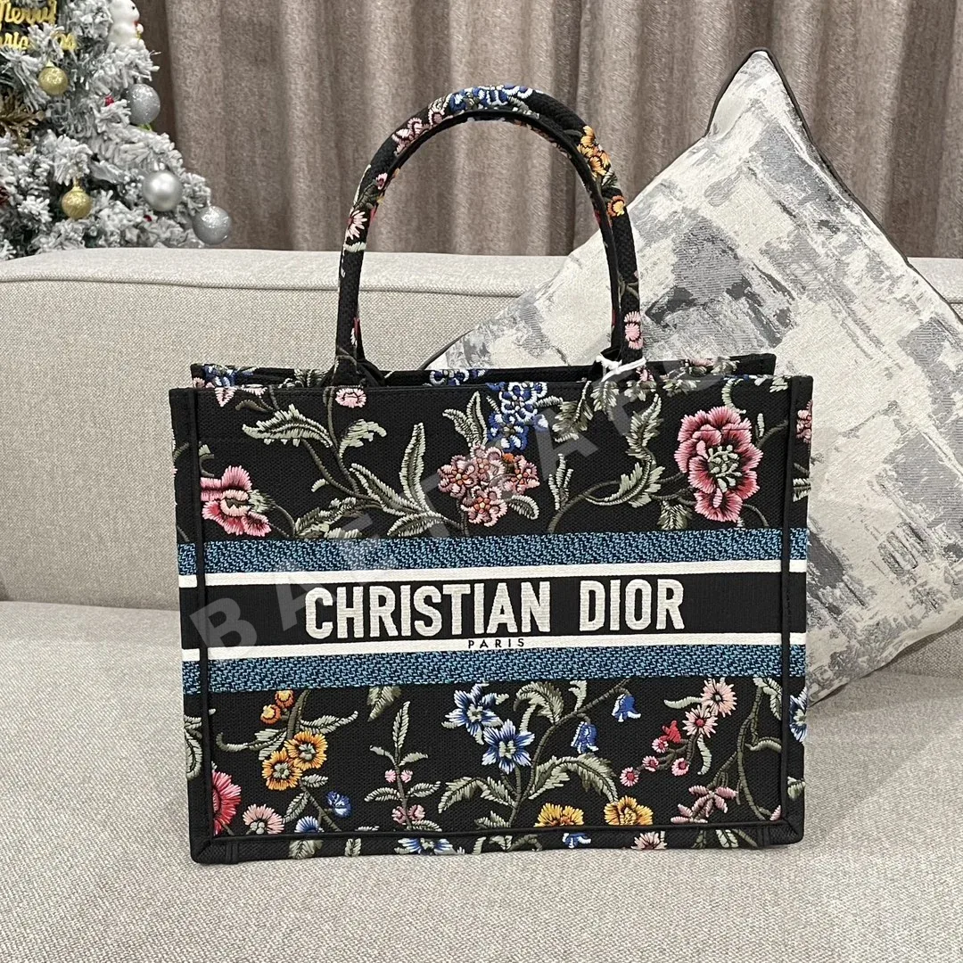 디올 CD-Book Tote 플라워 자수 토트백 36 16071
