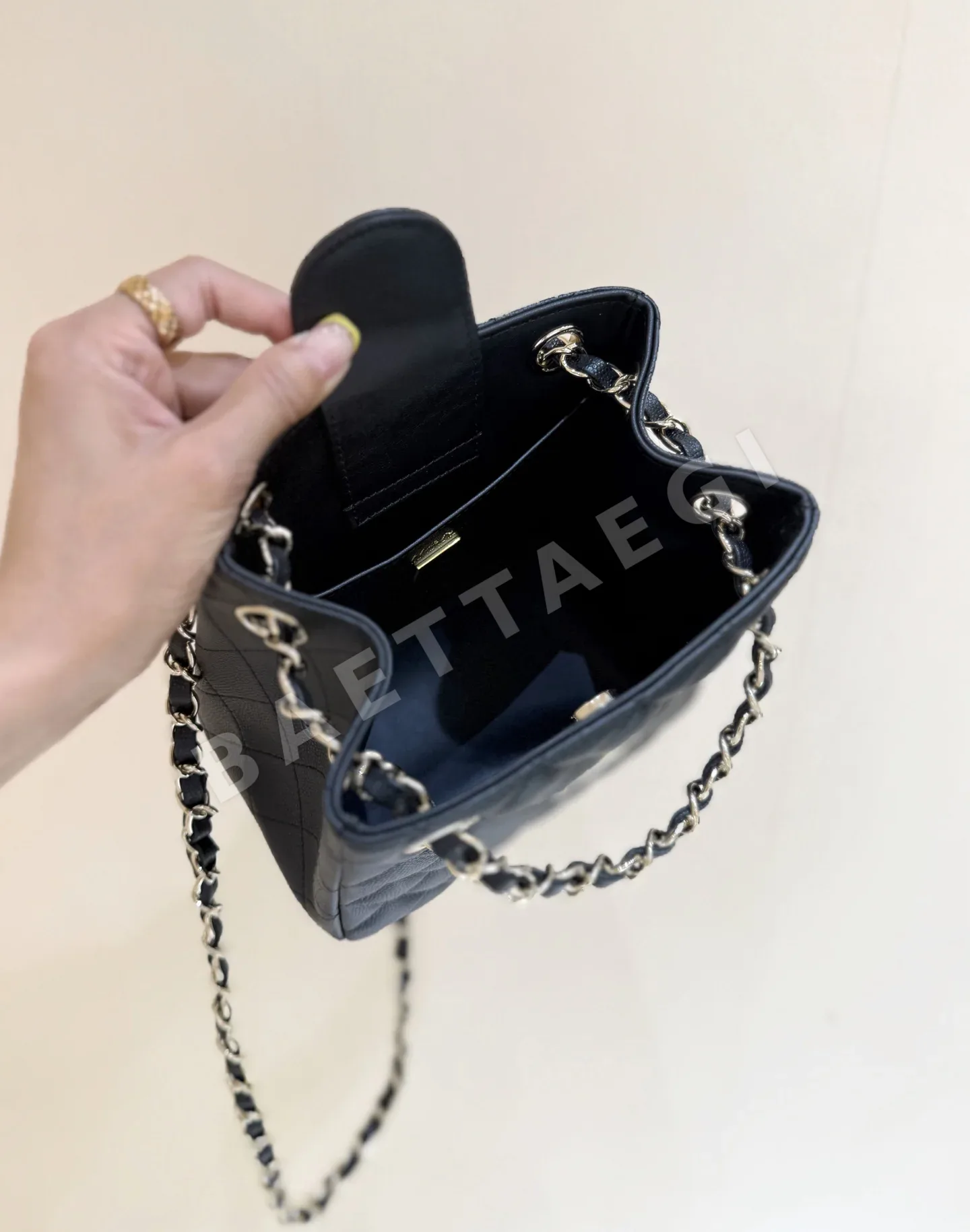 샤넬 25C 미니 더블 체인 토트백 AS3176 상세 이미지 9