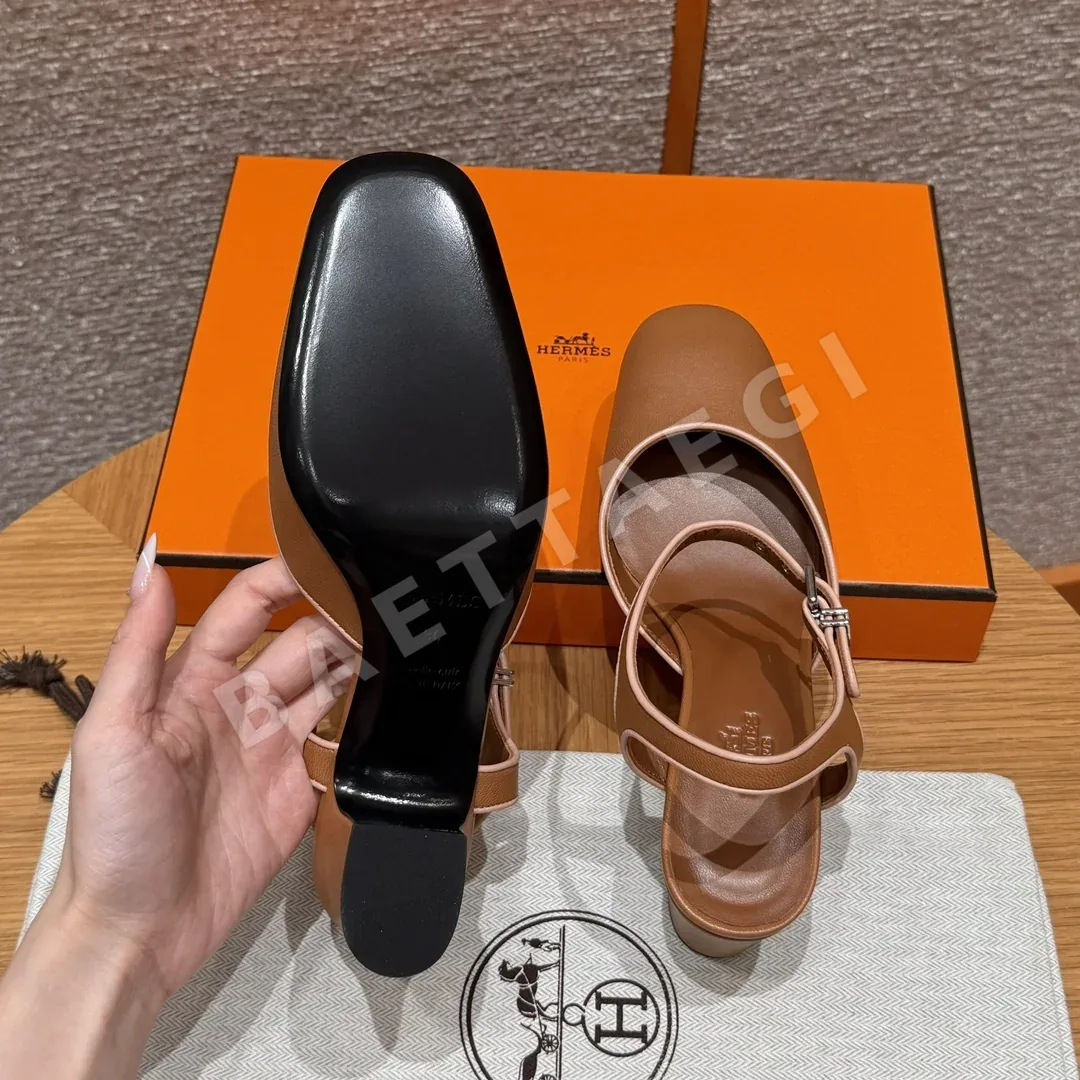 에르메스 카밀라 60 염소가죽 하이힐 상세 이미지 8