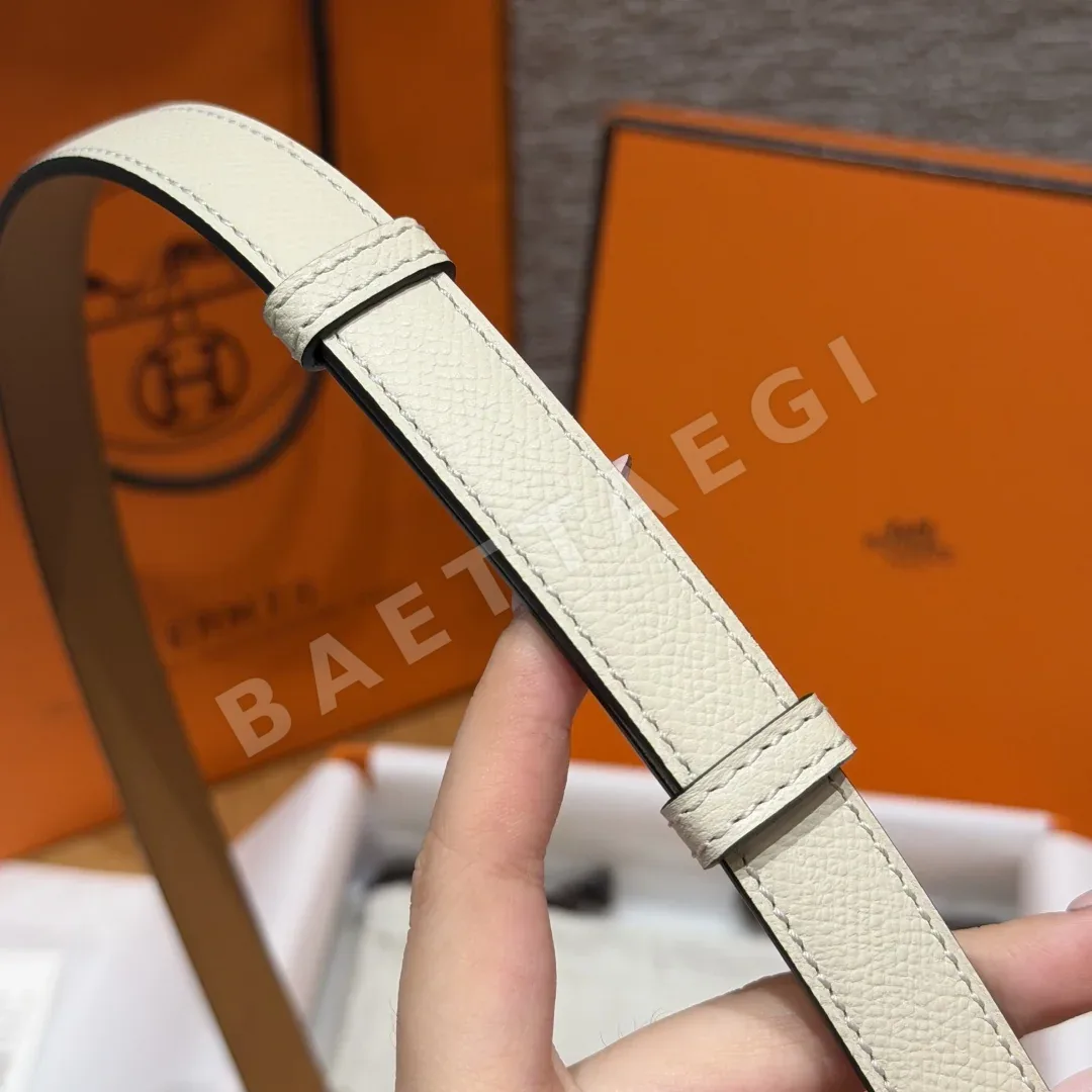 에르메스 H브랜드 메탈 버클 엡손 가죽 벨트 상세 이미지 6