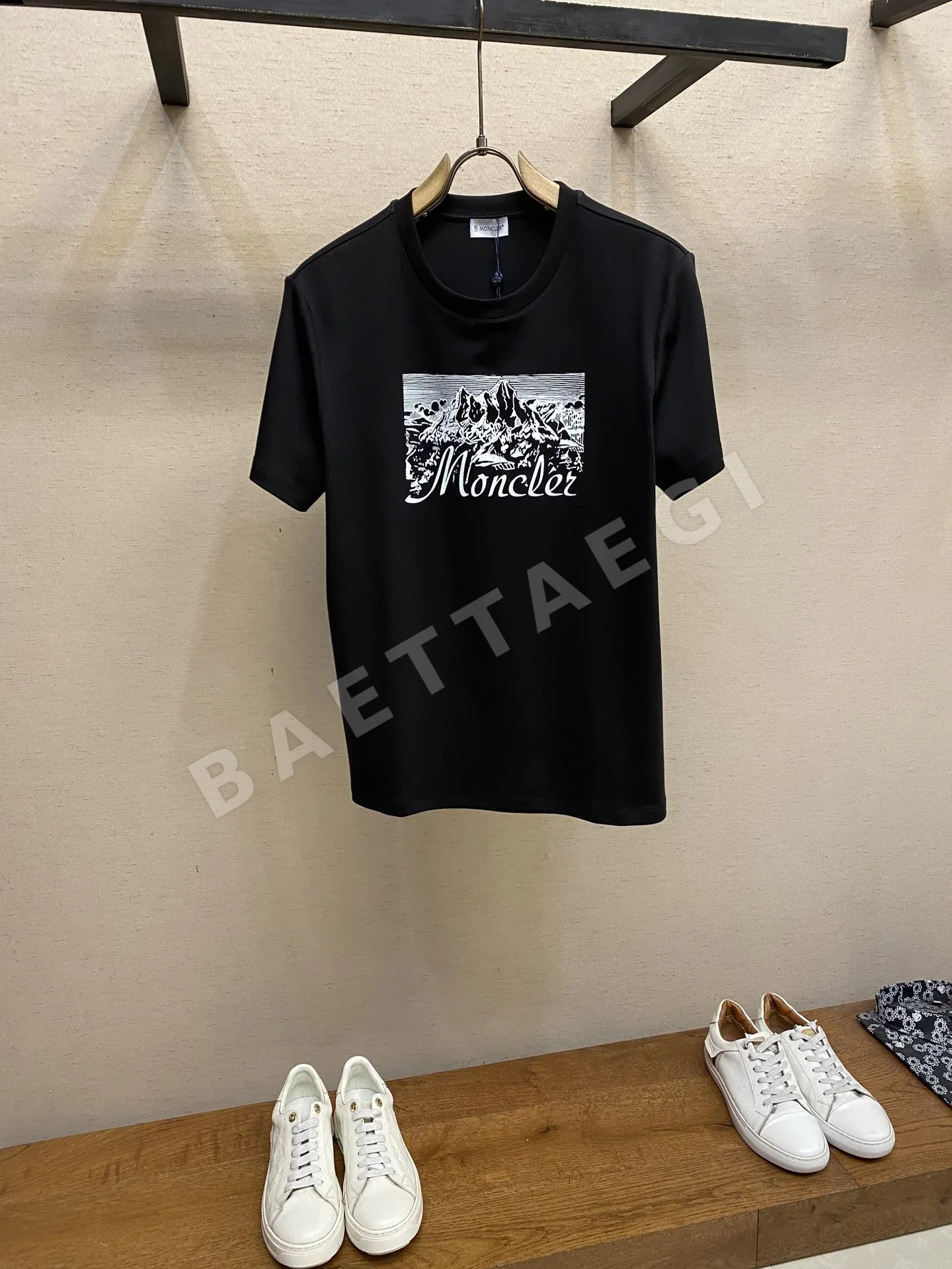 몽클레르 남성 스트레치 코튼 반팔 티셔츠 48497
