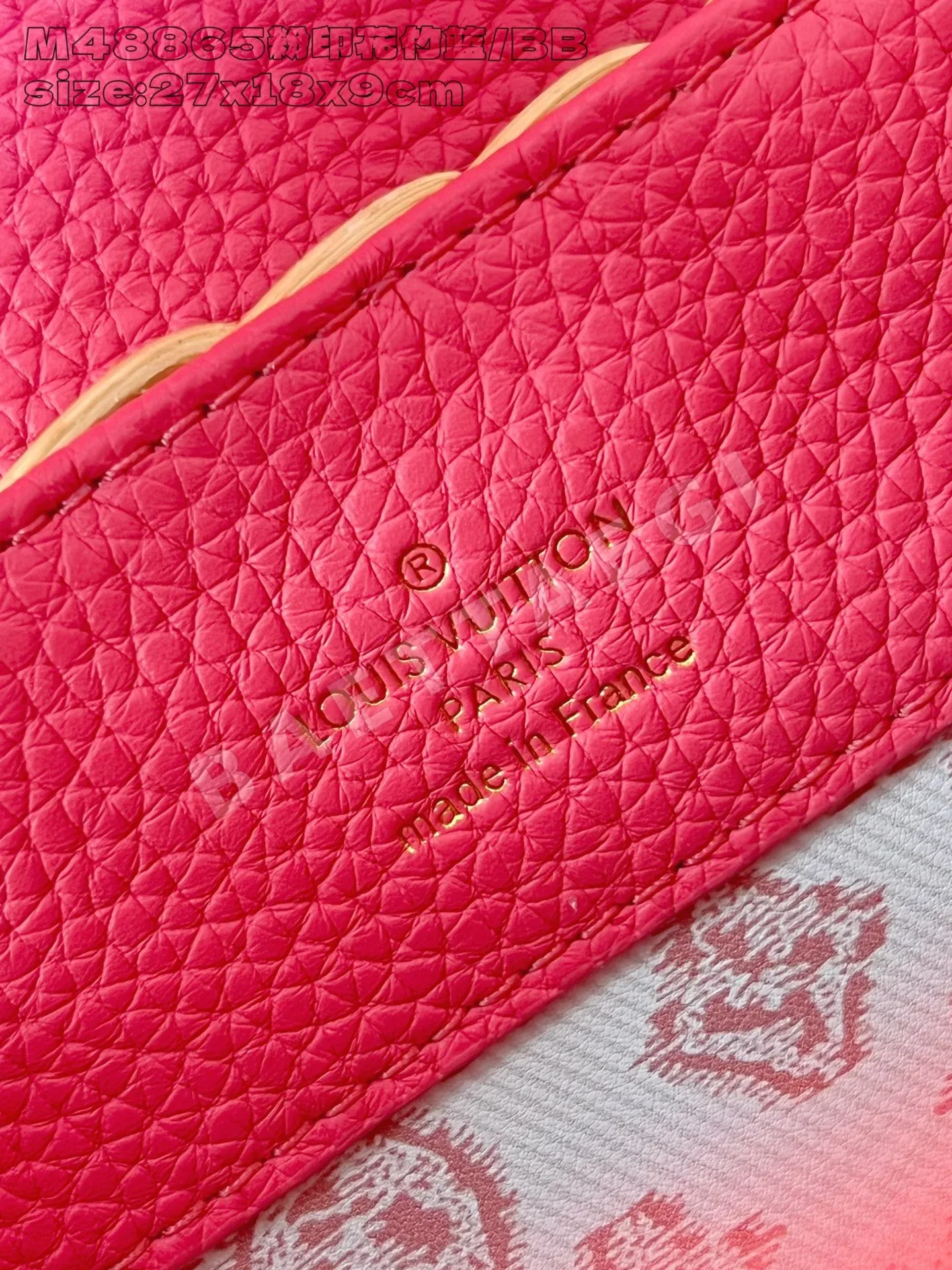 루이비통 카푸신 BB 소형 핸드백 핑크 M48865 상세 이미지 9
