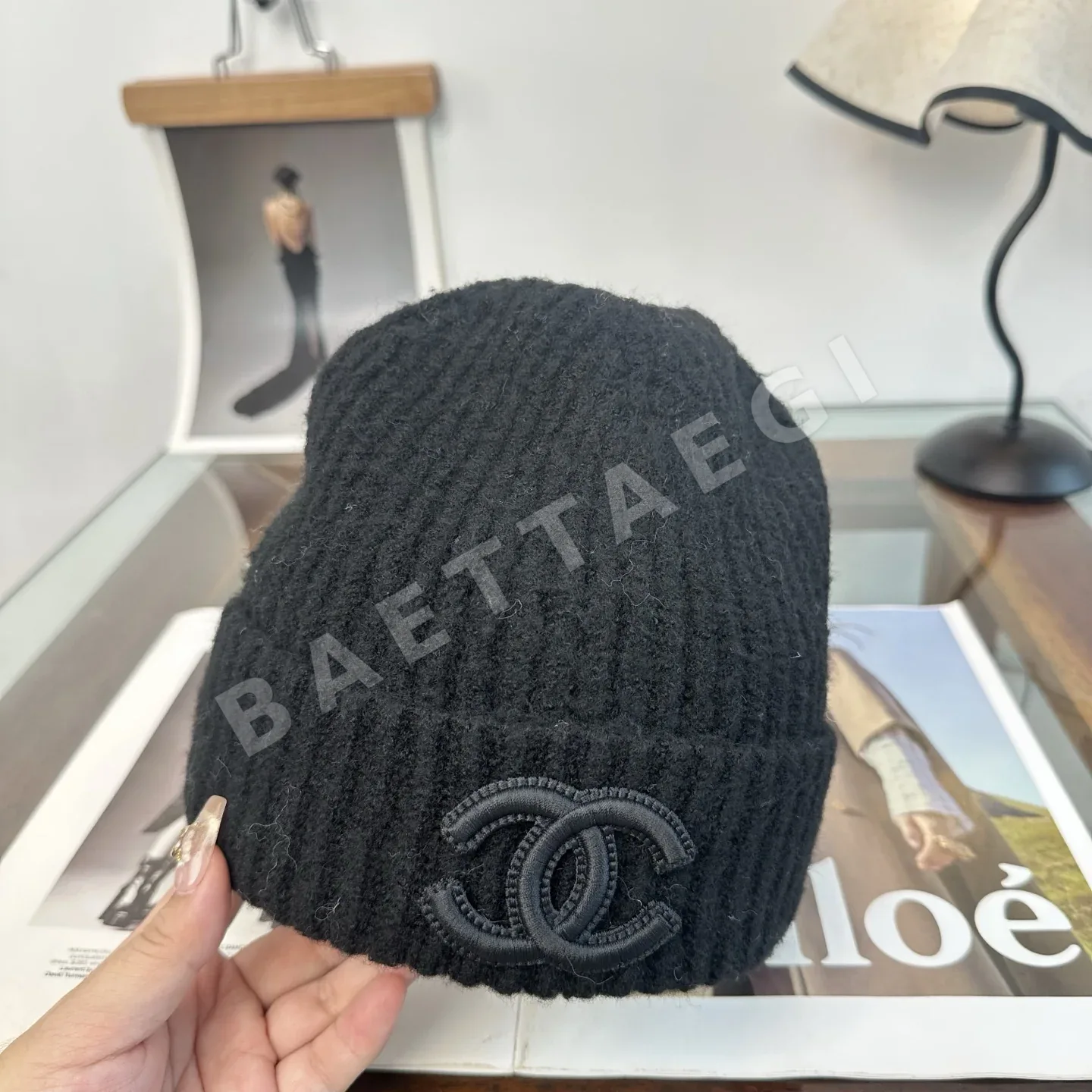 샤넬 니트 비니 모자 상세 이미지 8