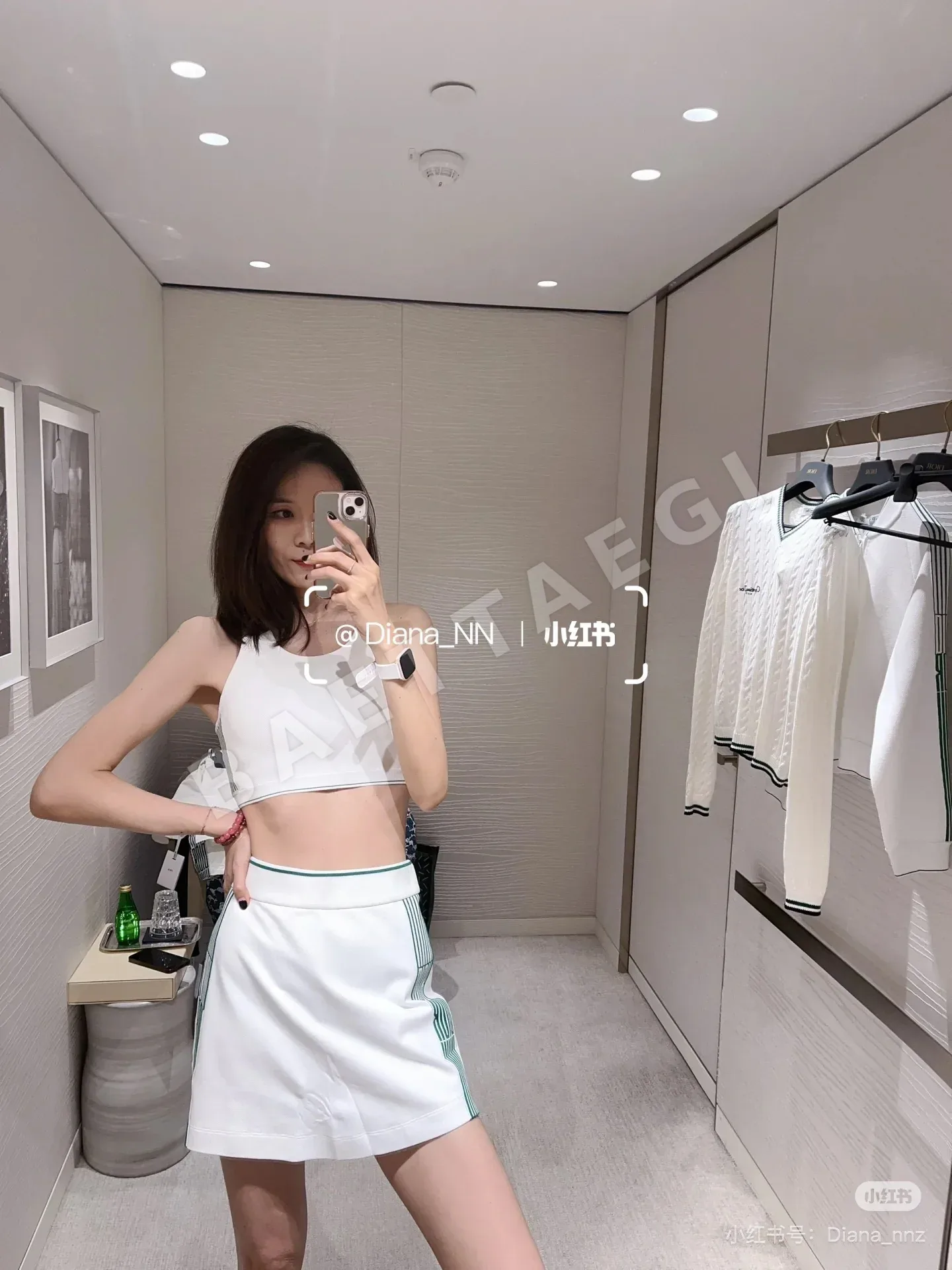 디올 크로셰 허리 밴드 팬츠 세트 상세 이미지 3