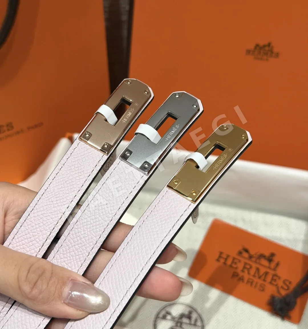 에르메스 켈리 팔라디움 버클 헌터 가죽 벨트 상세 이미지 2