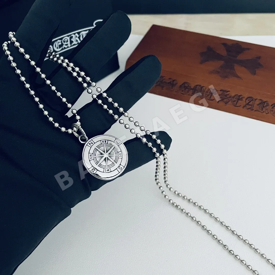 크롬하츠 클래식 레트로 컴퍼스 펜던트 목걸이 상세 이미지 3