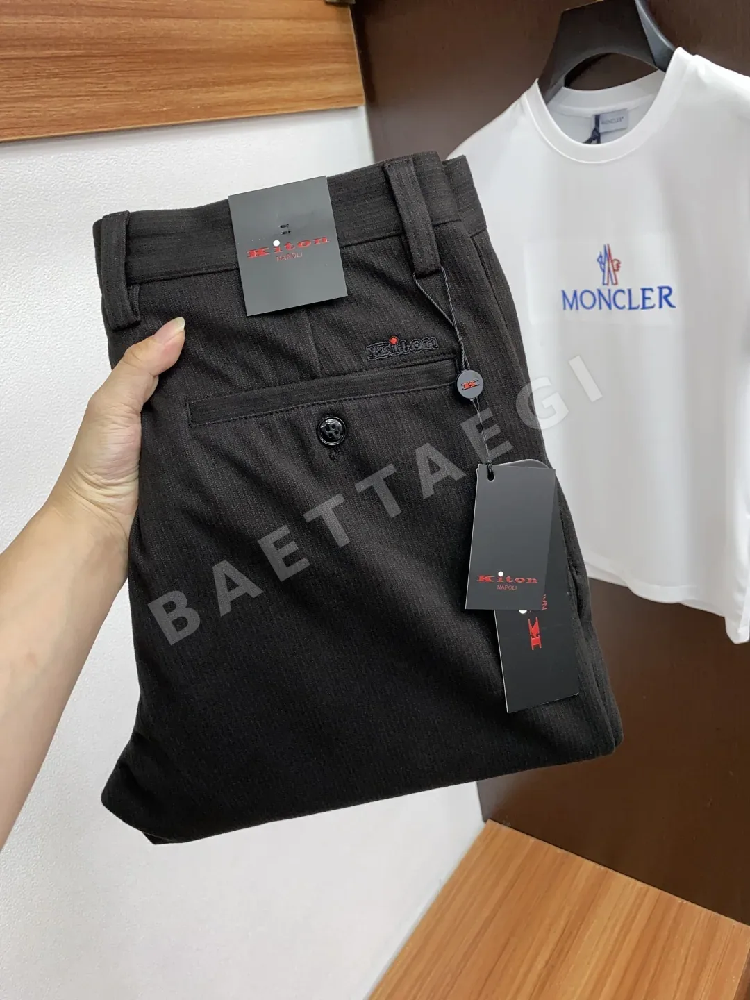 키톤 남성 린넨 수트 바지