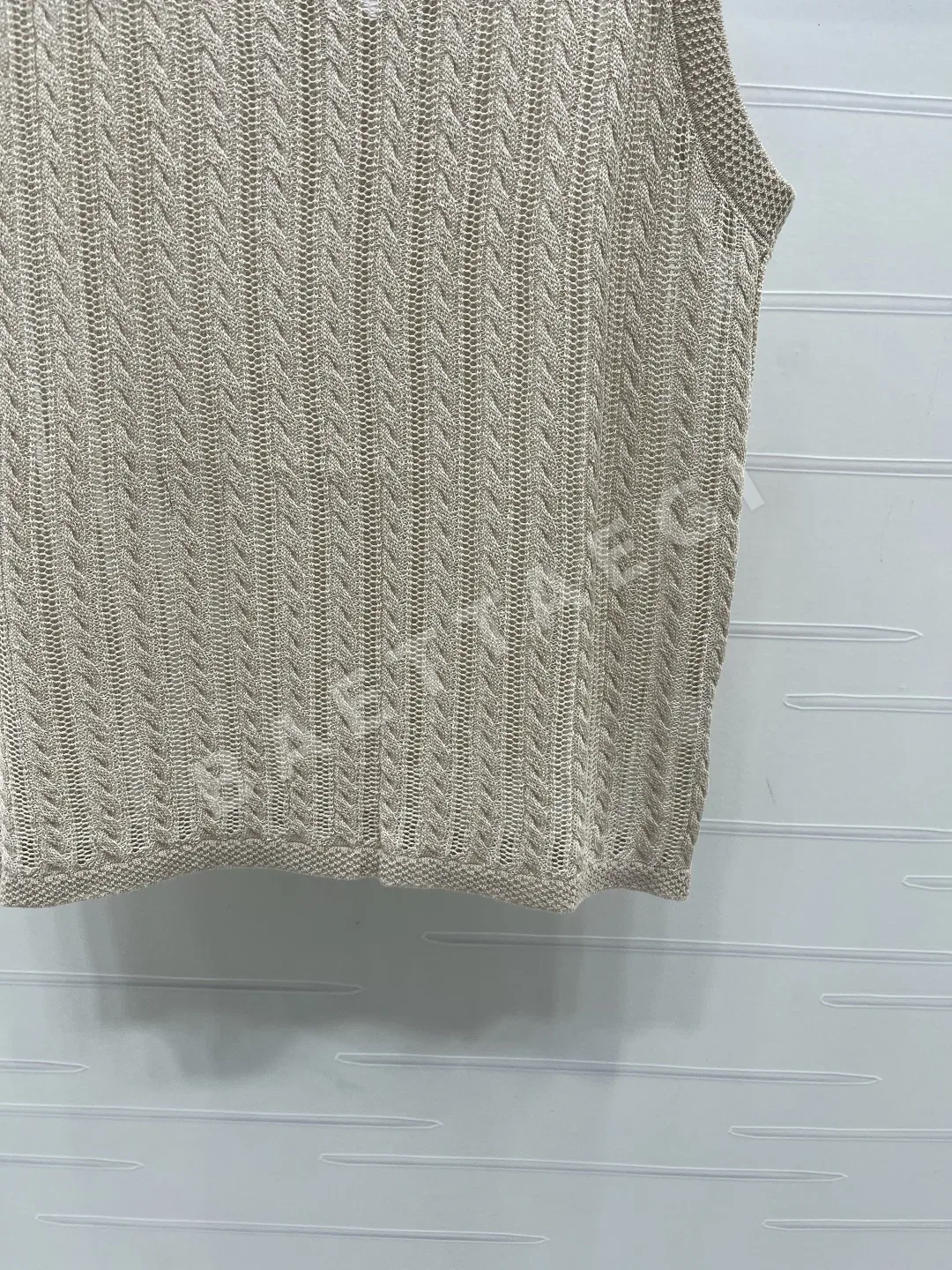 브루넬로쿠치넬리 시스루 케이블 니트 여성 반팔 상세 이미지 6
