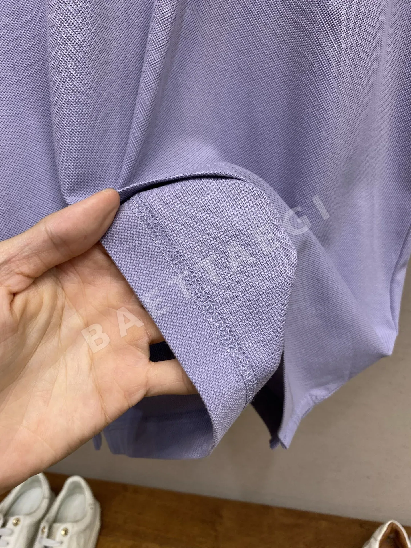 브루넬로쿠치넬리 남성 코머 면 피케 메시 반팔 폴로셔츠 상세 이미지 7