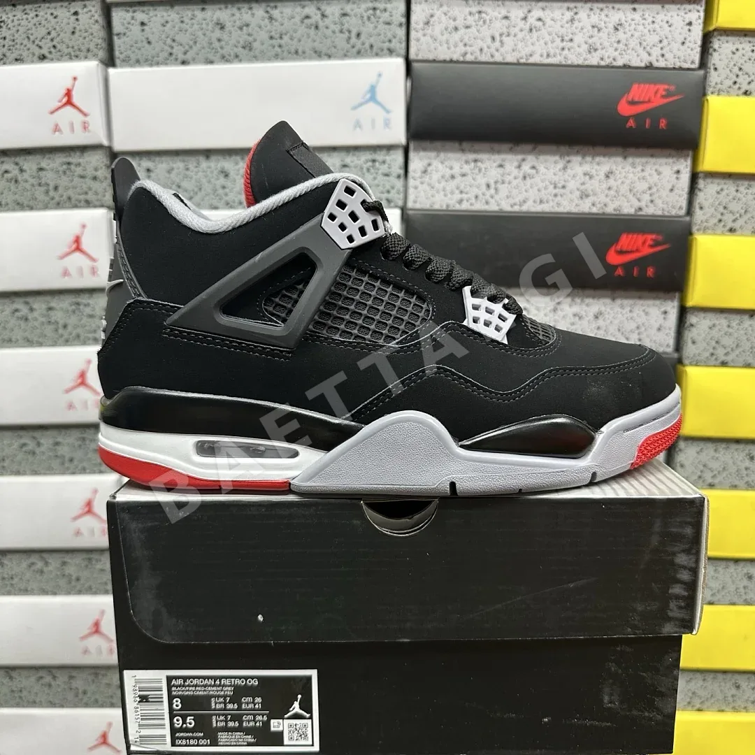 나이키 [KX] 조던 4 레트로 OG IX8180-001 201803 Nike Jordan 4 Retro OG Bred