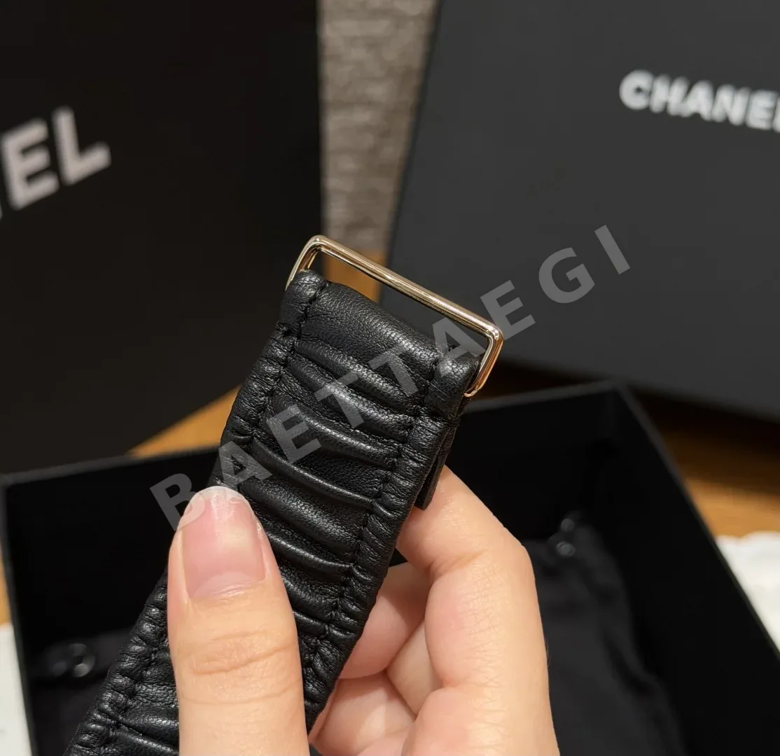 샤넬 플리츠 고무 벨트 30mm 상세 이미지 3