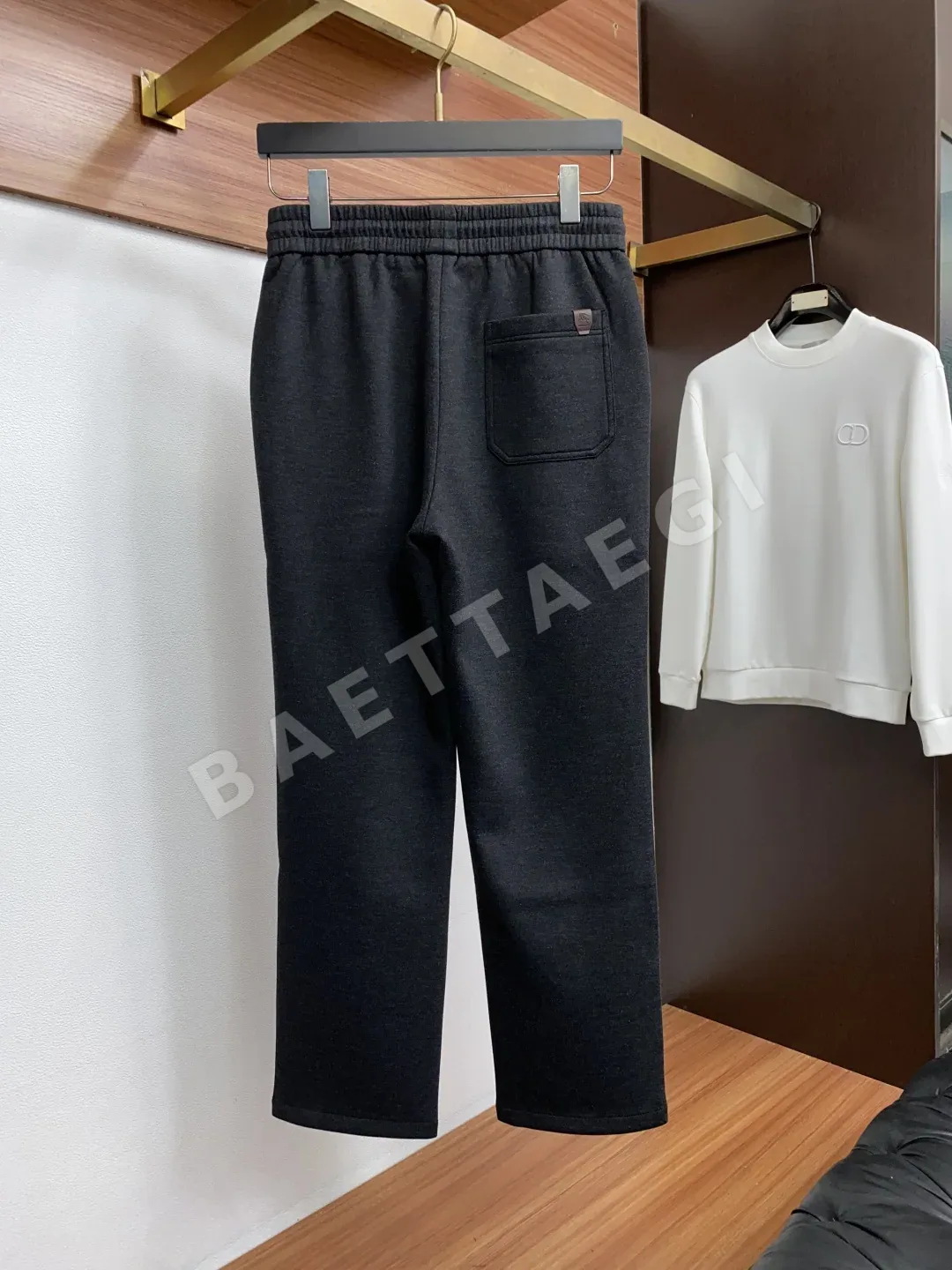 버버리 남성 울 캐주얼 바지 상세 이미지 8