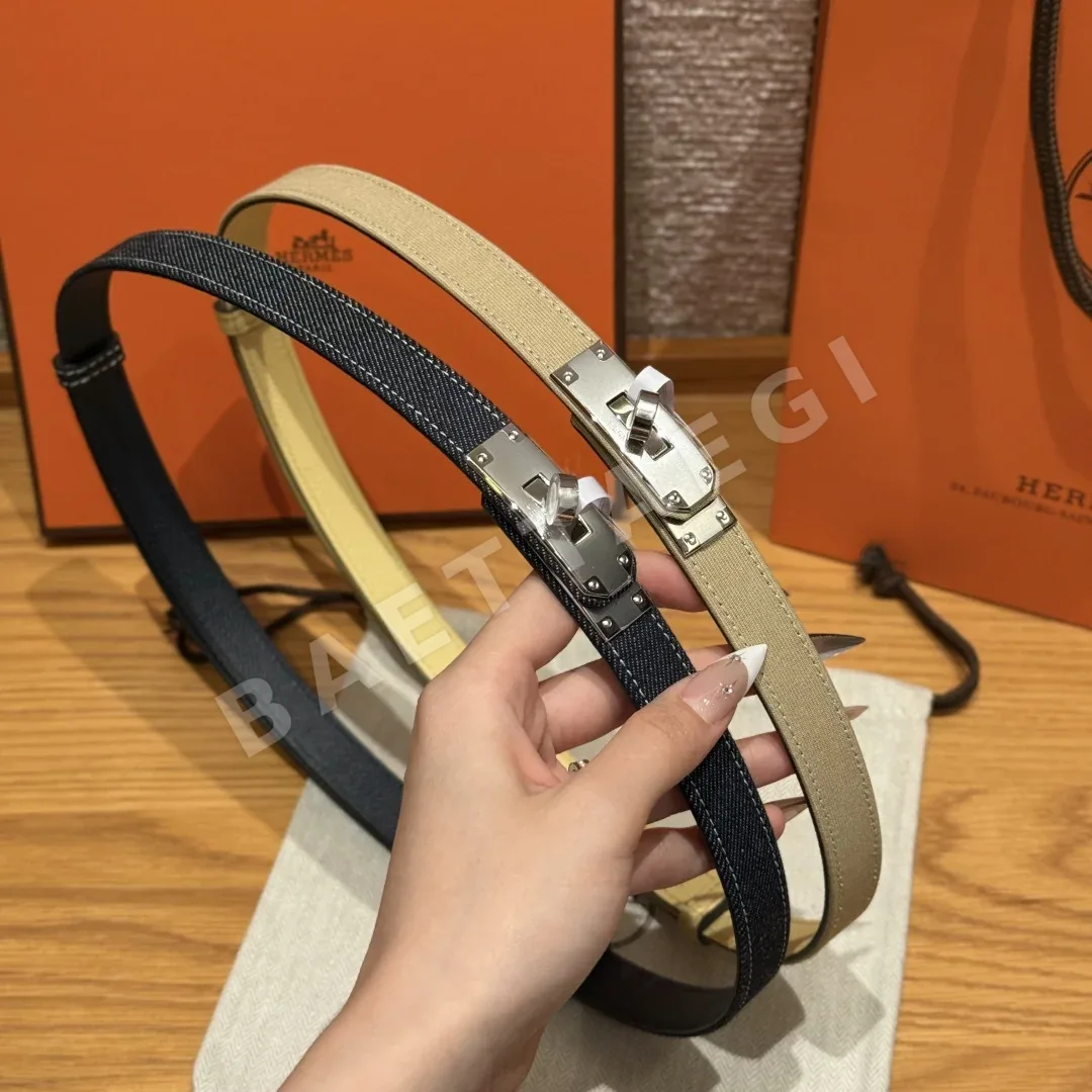 에르메스 H캔버스 켈리 버클 캔버스 벨트 상세 이미지 1