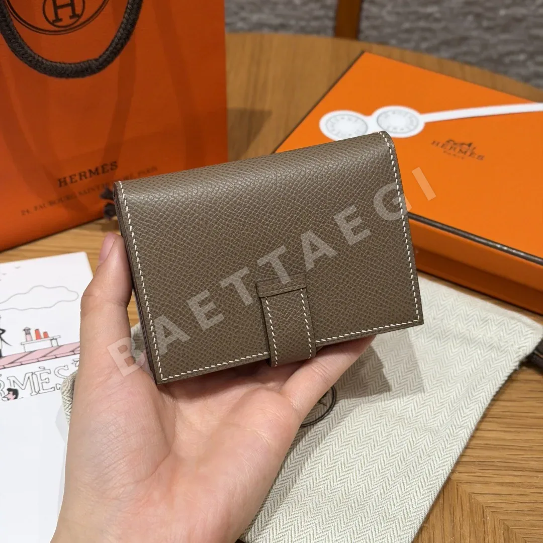 에르메스 베안 카드홀더 미니 앱송 가죽 지갑 상세 이미지 2