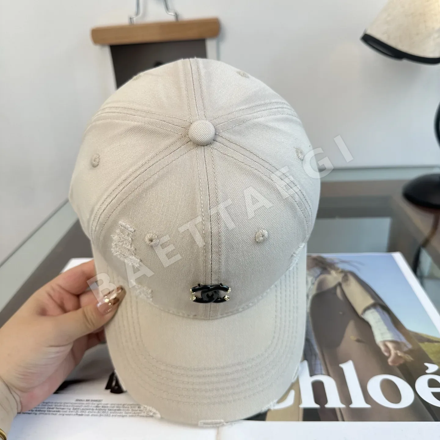 샤넬 미니 패턴 야구모자 상세 이미지 7