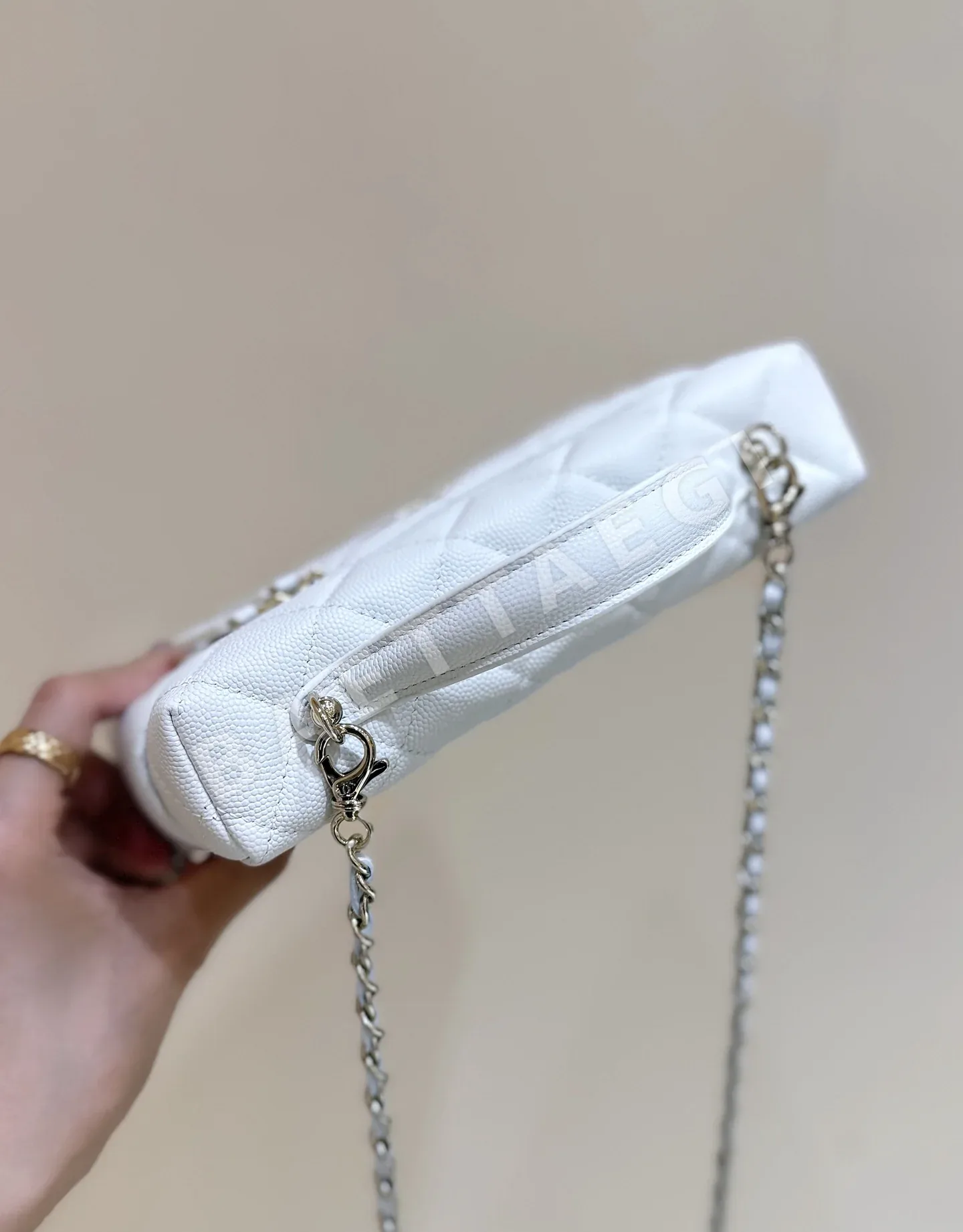 샤넬 하트 모양 큐빅 장식 런치박스 가방 AP4531 상세 이미지 7