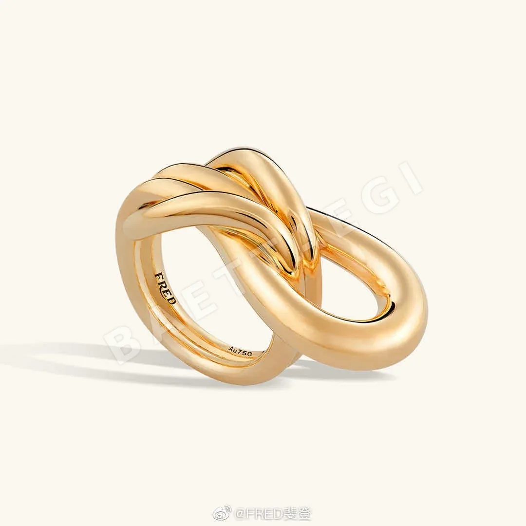 프레드 더블링 노트 18K 골드 반지 상세 이미지 3