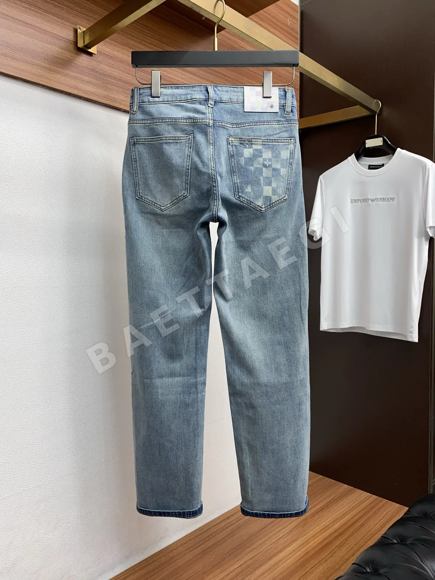 루이비통 남성 슬림 핏 데님 바지 상세 이미지 8