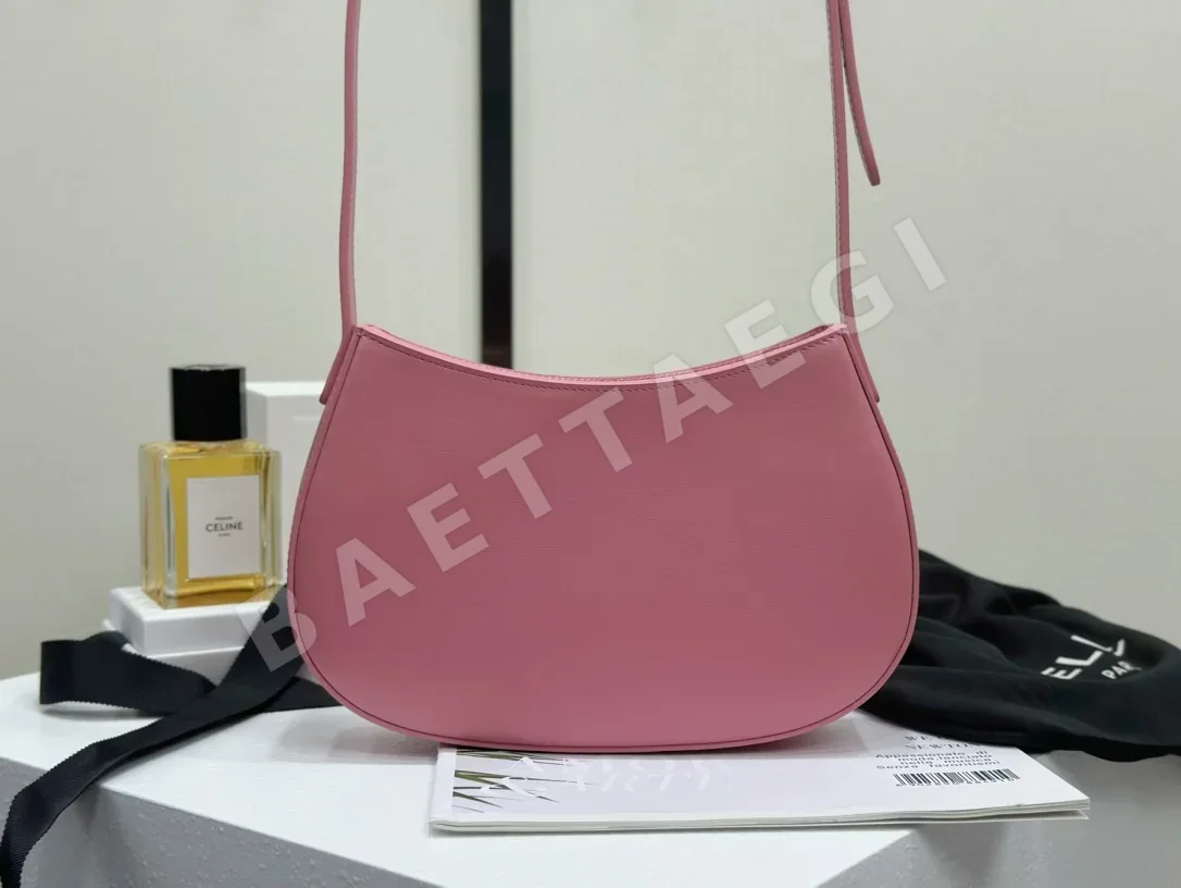 셀린느 미디엄 핑크 카프스킨 숄더백 상세 이미지 4