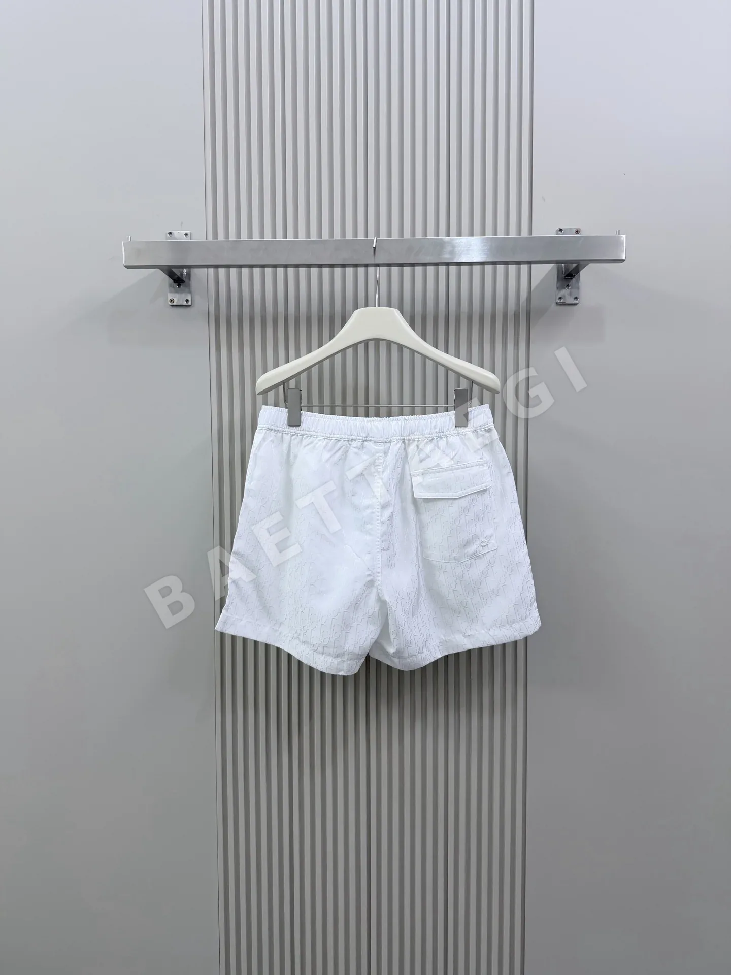 디올 오블리크 프린트 코튼 실크 남성 반바지 상세 이미지 2
