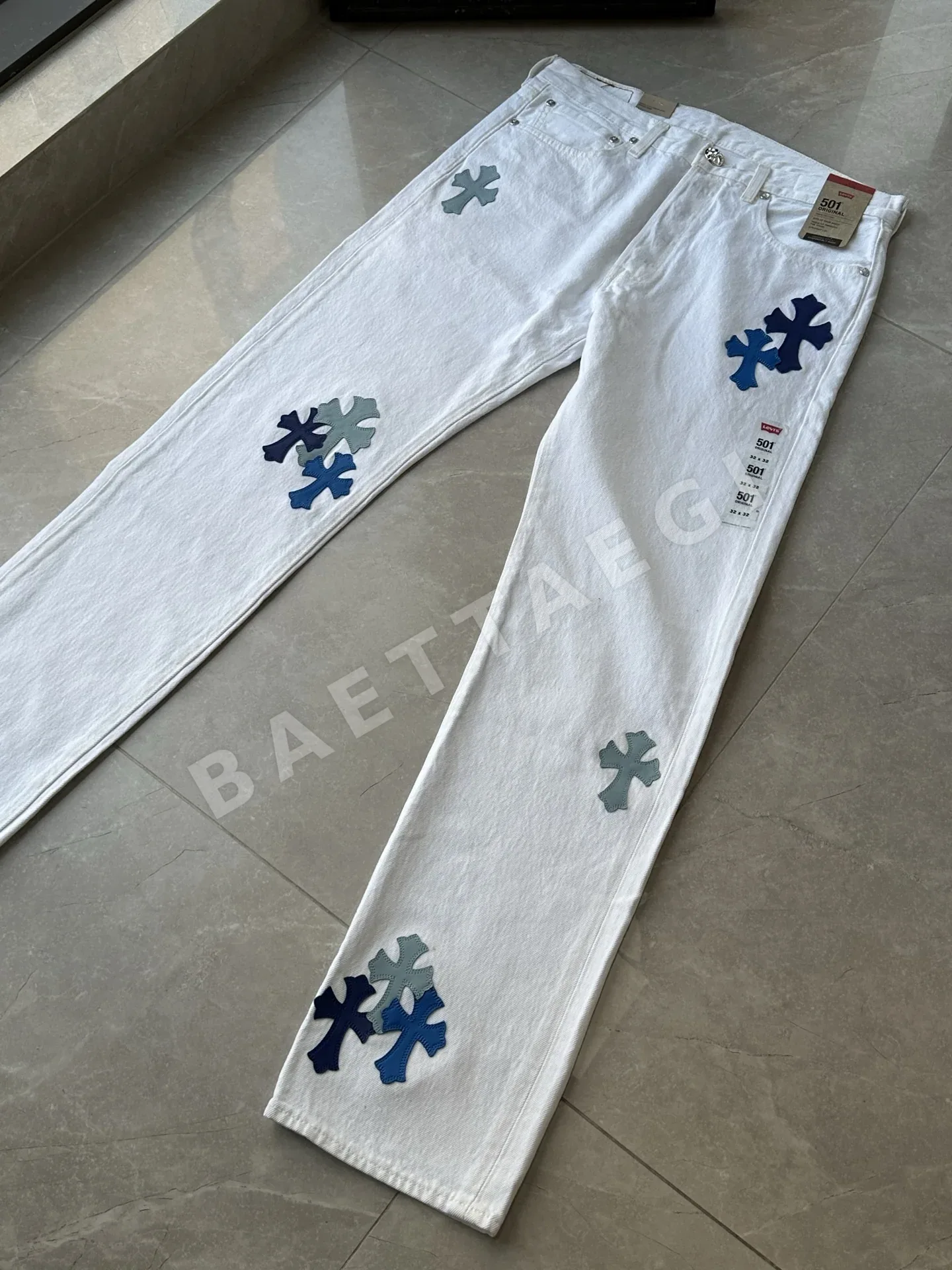 크롬하츠 오더메이드 핸드메이드 남성 바지 상세 이미지 6
