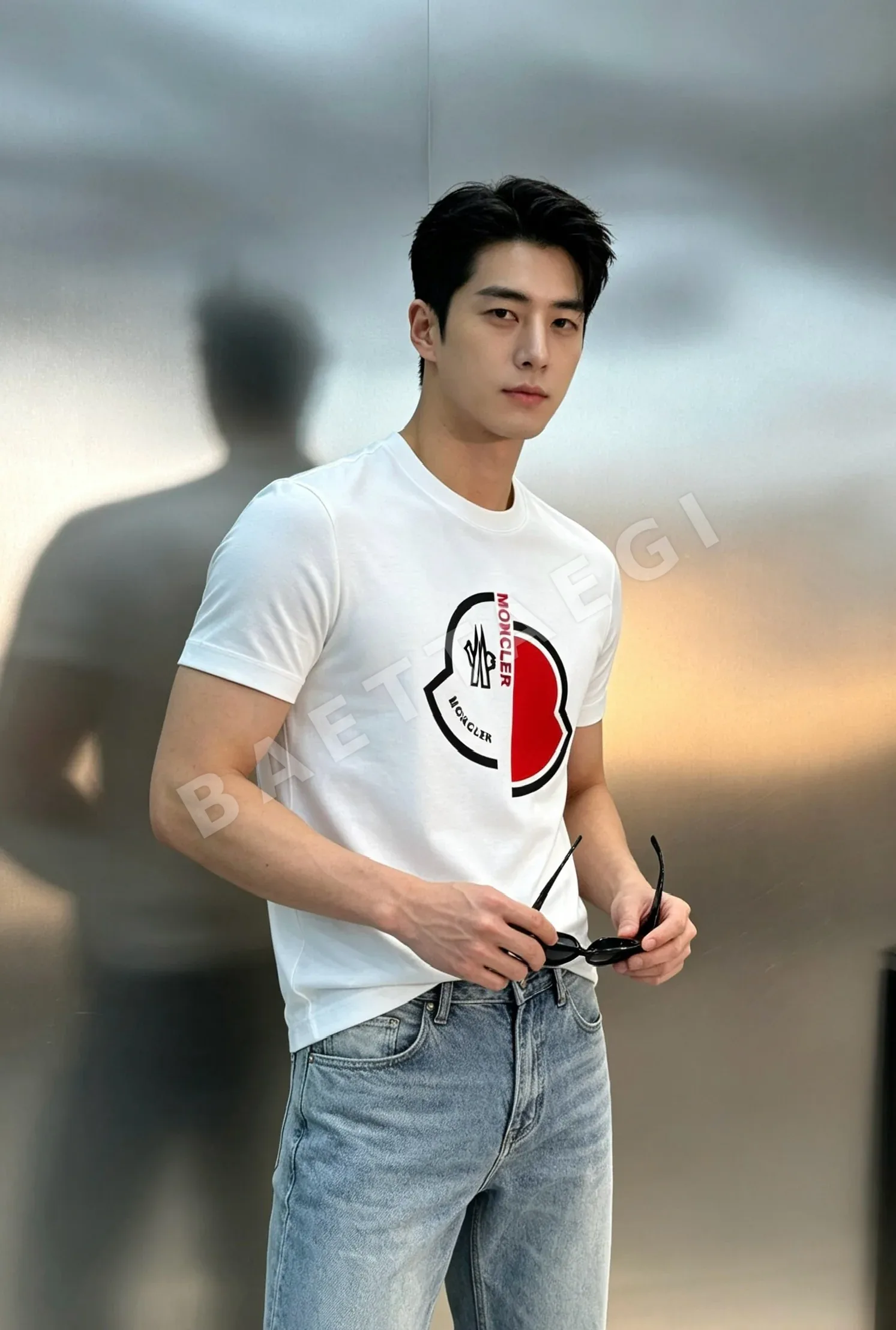 몽클레르 크루넥 반팔 티셔츠 136510