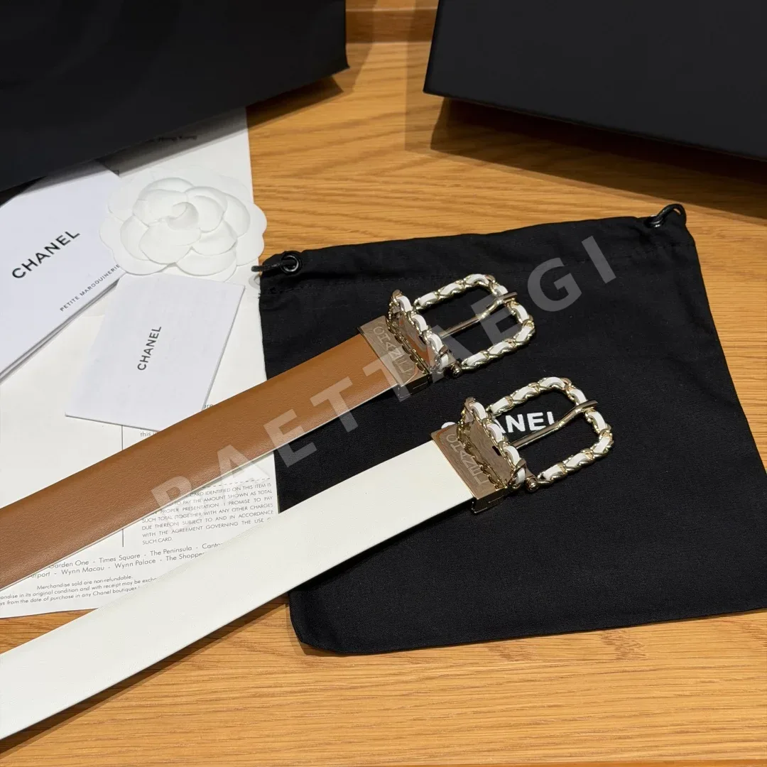 샤넬 카프스킨&메탈 리버서블 벨트 상세 이미지 2