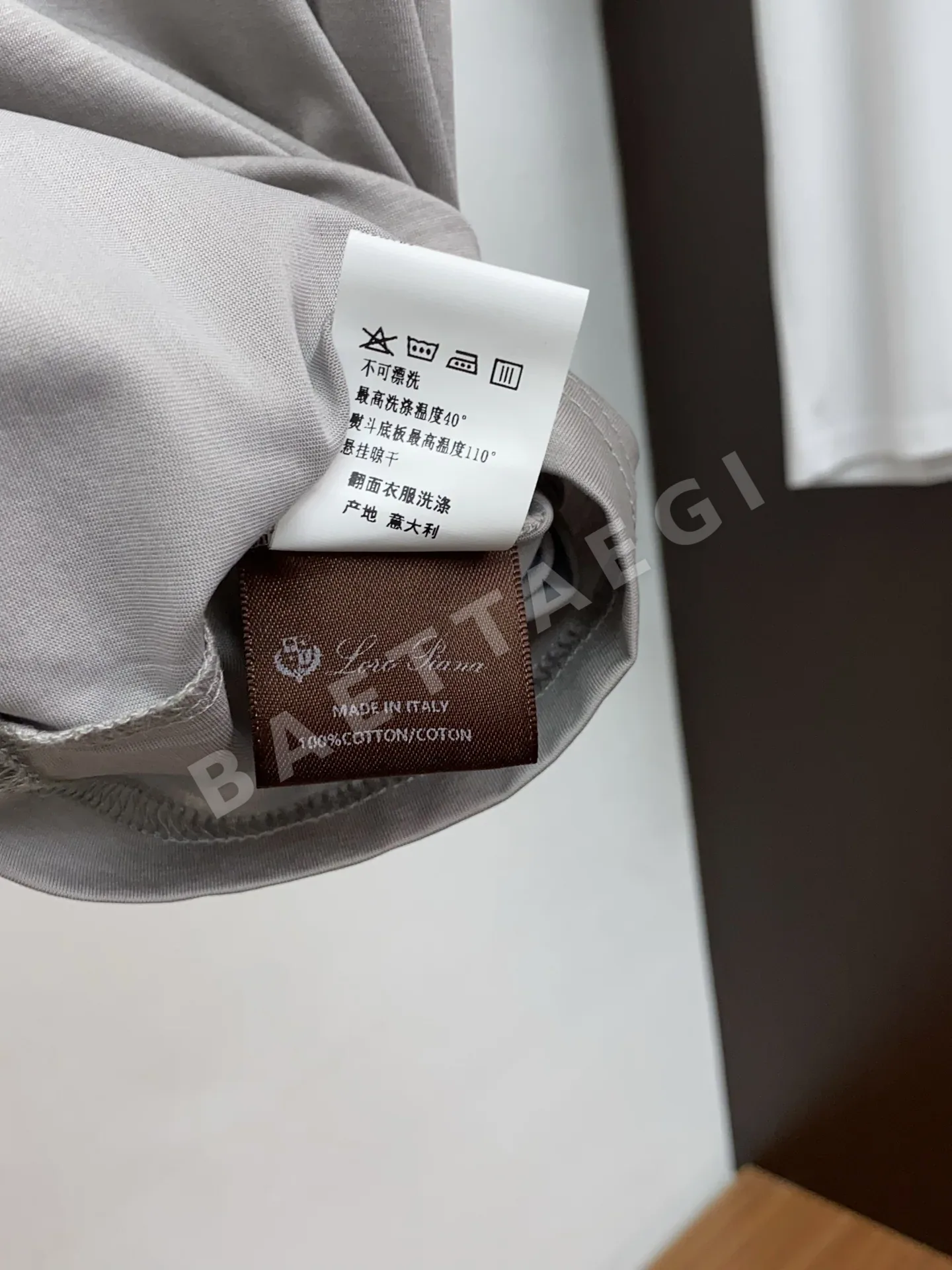 로로피아나 남성 린넨 혼방 반팔 폴로셔츠 상세 이미지 6