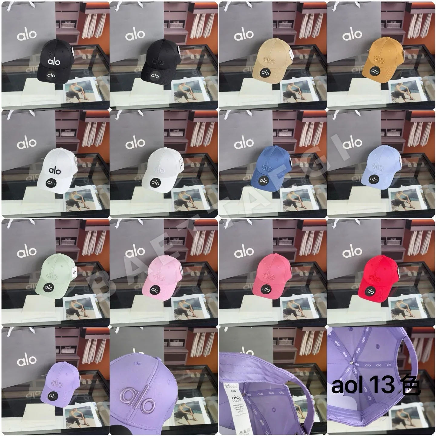 알로 13색 베이스볼 모자 상세 이미지 8