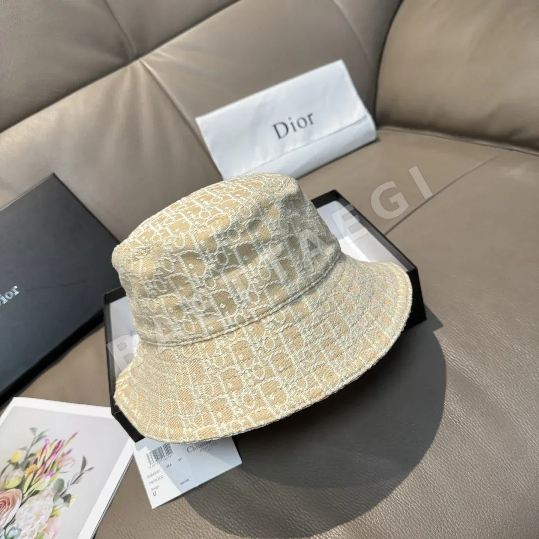 디올 데님 자카드 버킷 햇 모자 상세 이미지 2