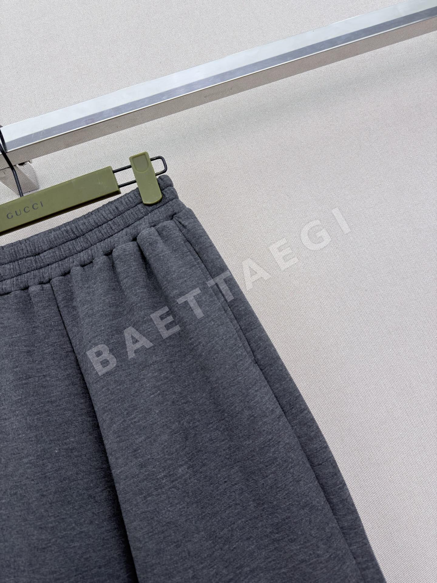 구찌 허리 밴딩 와이드 레그 바지 상세 이미지 5
