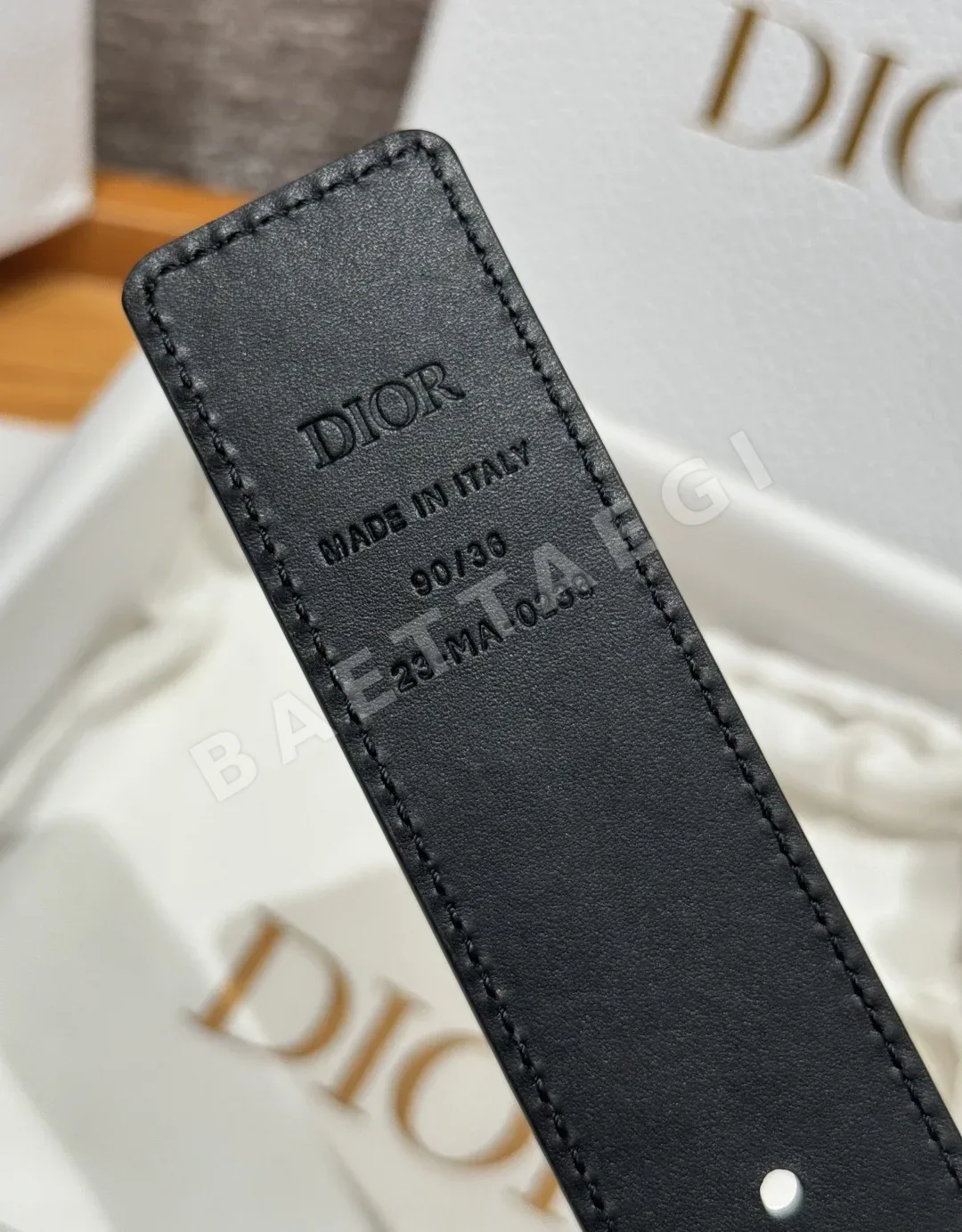 디올 35mm 양면 가죽 벨트 상세 이미지 10