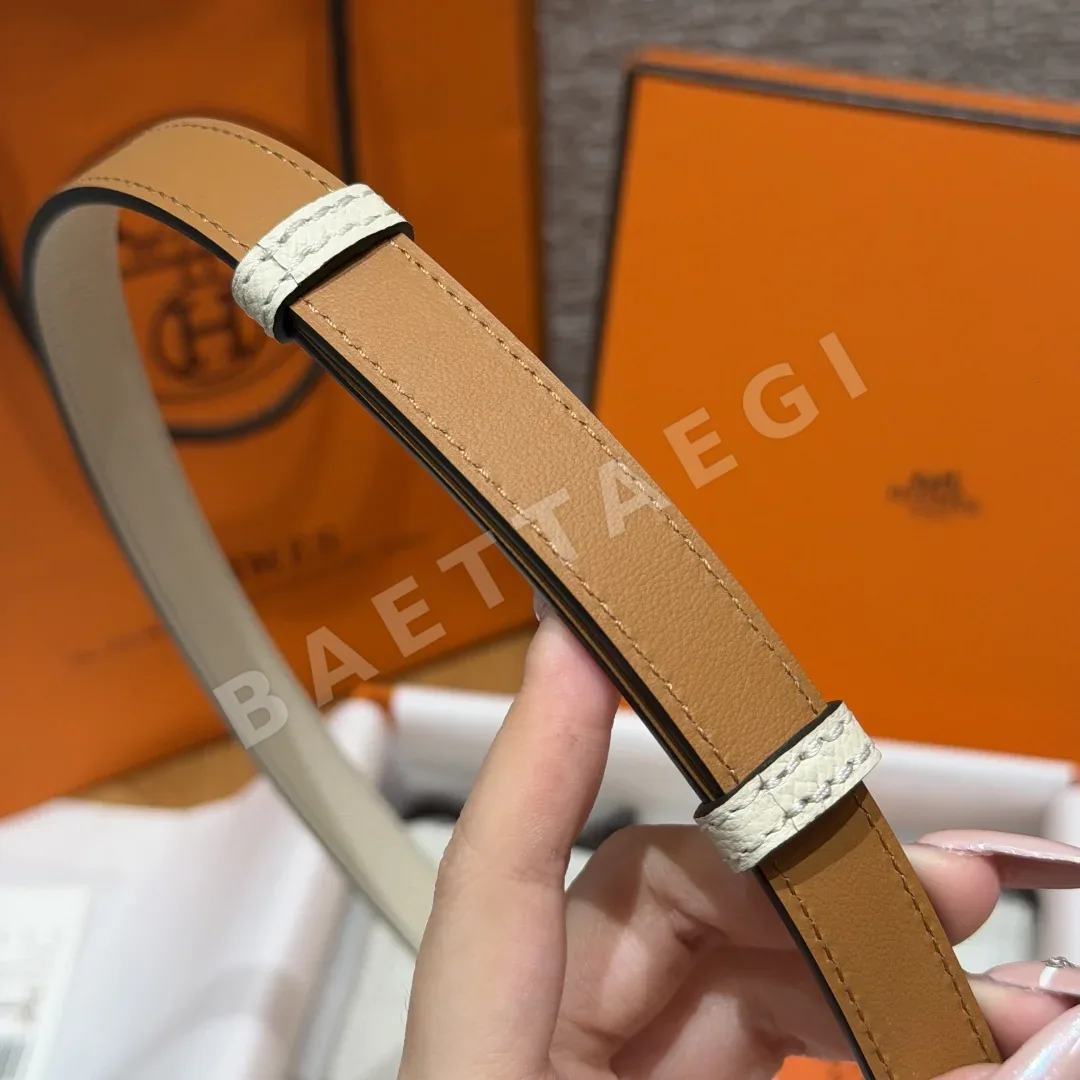 에르메스 H브랜드 메탈 버클 엡손 가죽 벨트 상세 이미지 7