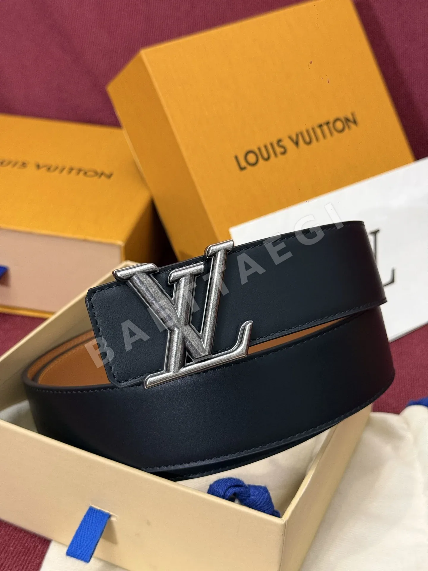 루이비통 다미에 LV 리버시블 벨트 상세 이미지 5