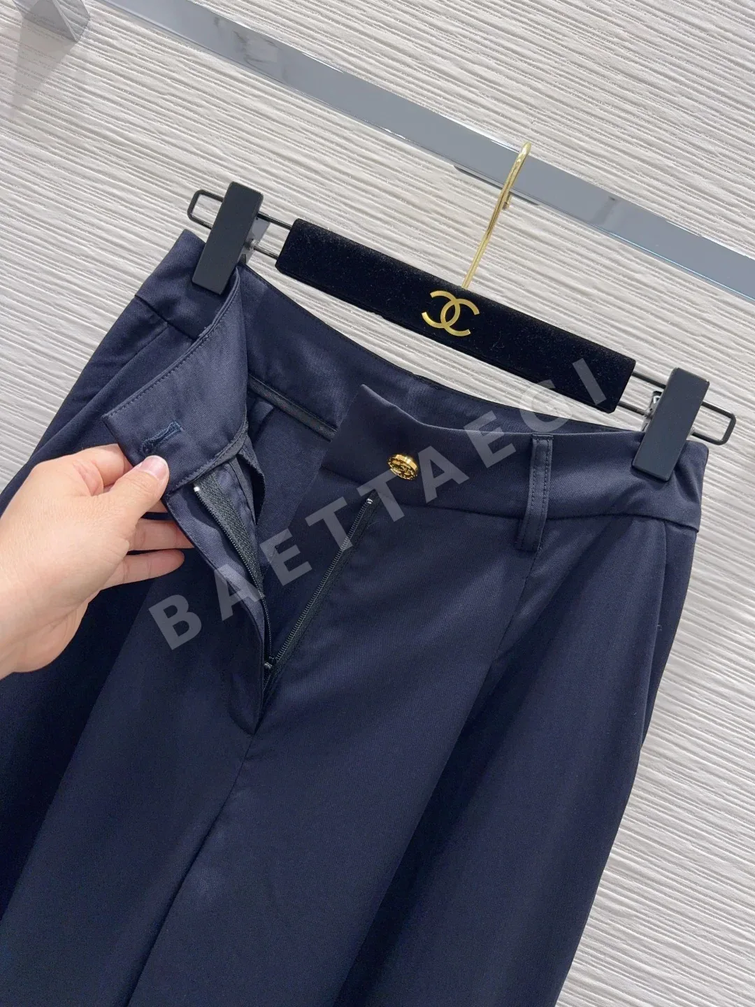 샤넬 여성 린넨 바지 상세 이미지 4