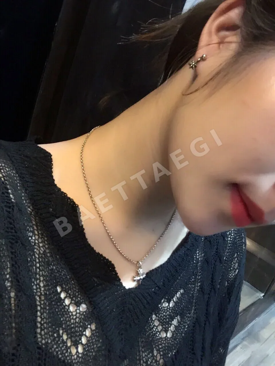 크롬하츠 925 실버 육각별 귀걸이 상세 이미지 6