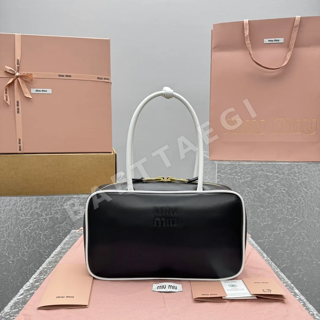 미우미우 컬러 블록 롱 핸들 브리프케이스 가방 68288