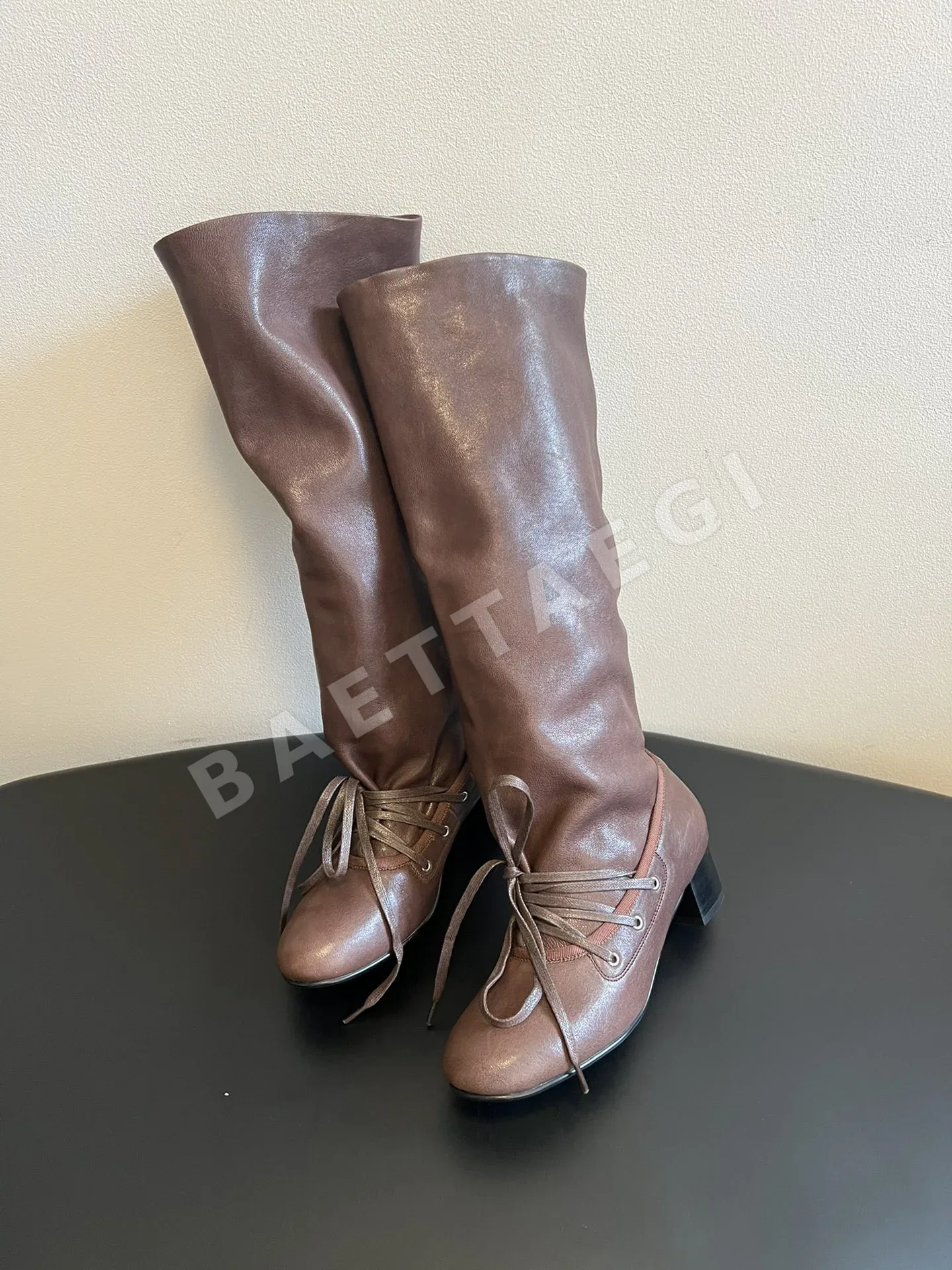 팔로마울 팔로마 울 발레 리본 슬라우치 부츠 상세 이미지 2