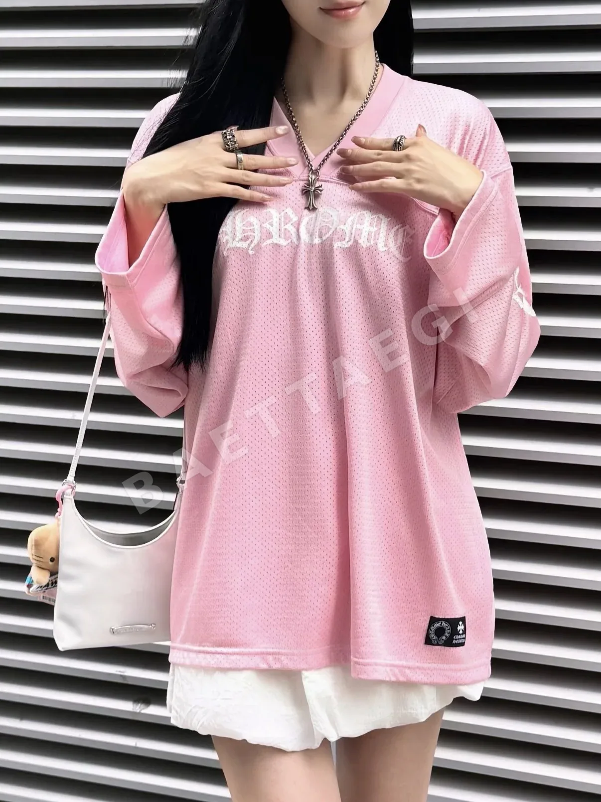 크롬하츠 화이트 페이턴트 가죽 단검가방 상세 이미지 10