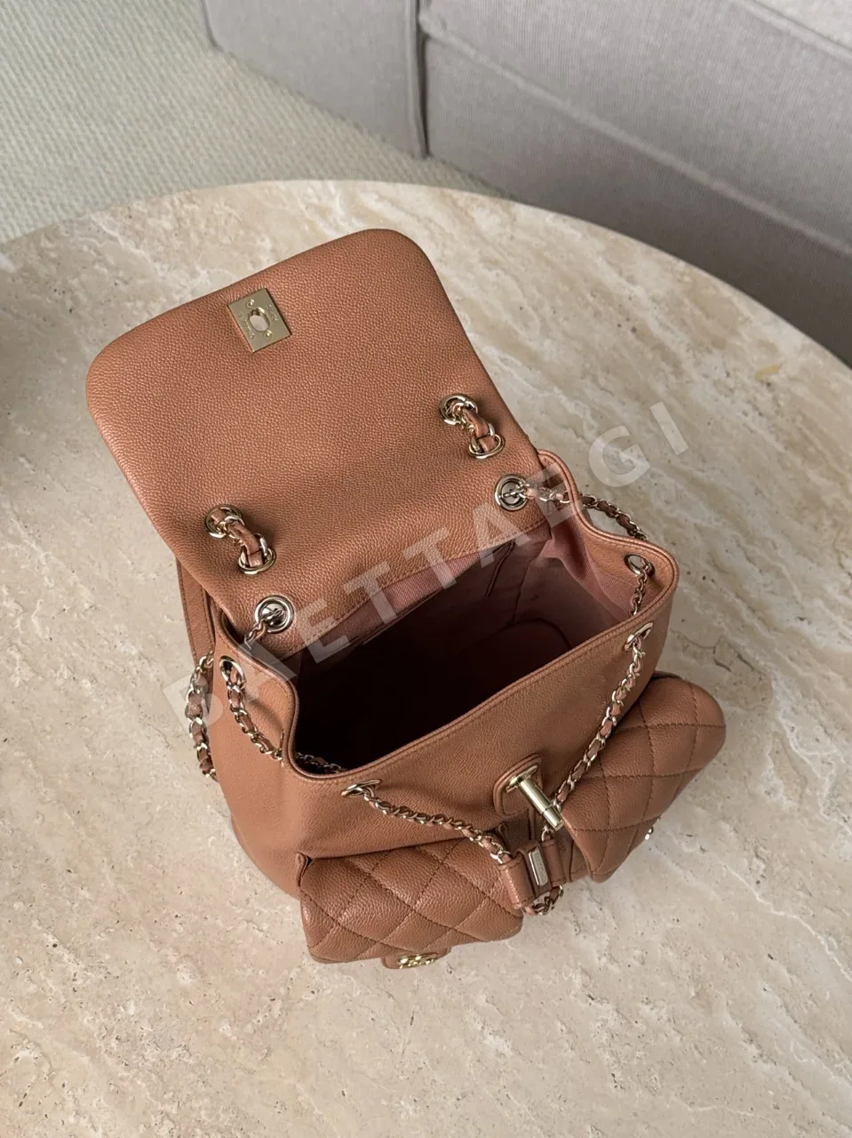 샤넬 23P 카라멜 백팩 23P