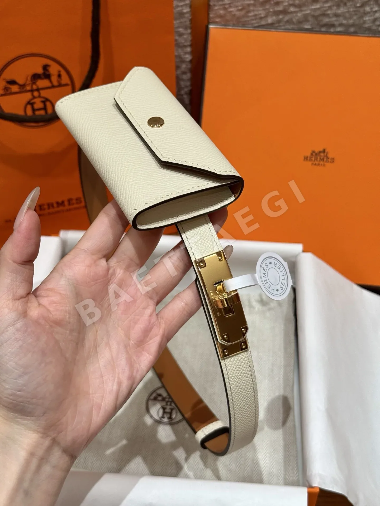 에르메스 켈리 엡손 카프스킨 포켓 벨트 상세 이미지 2