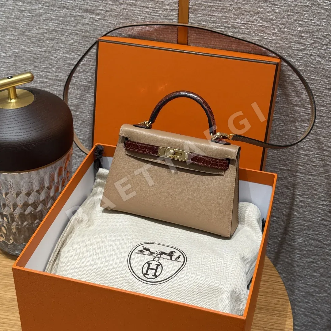 에르메스 미니 켈리 2 악어가죽 가방 164190