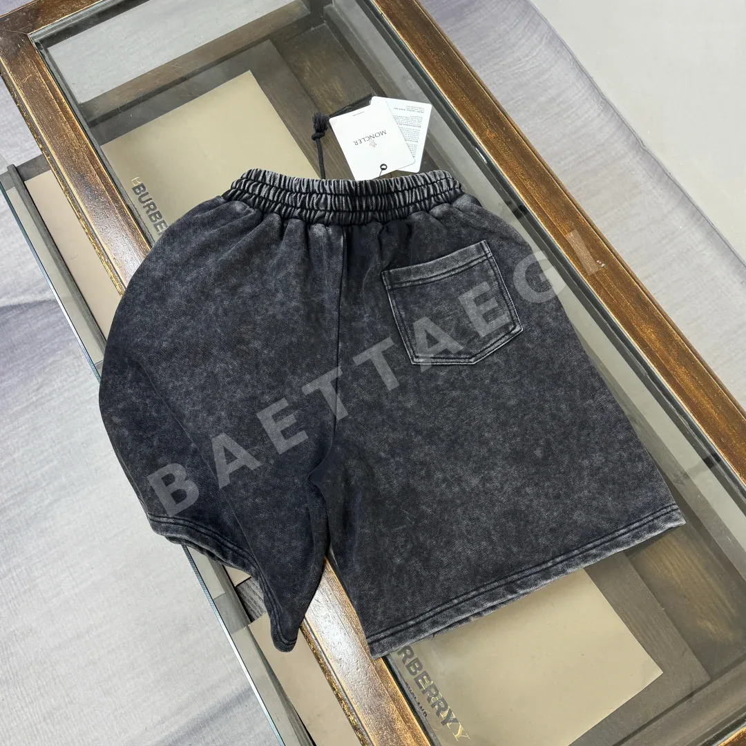 몽클레르 헤비 워시 빈티지 남성 반바지 상세 이미지 9